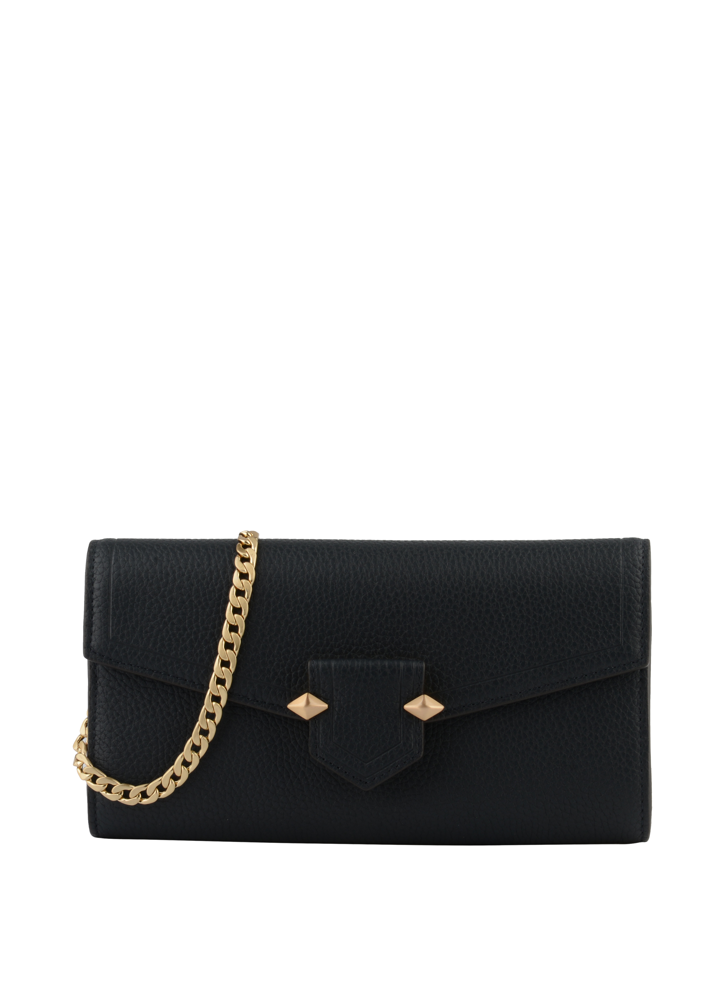 Calfskin leather shoulder bag POURCHET