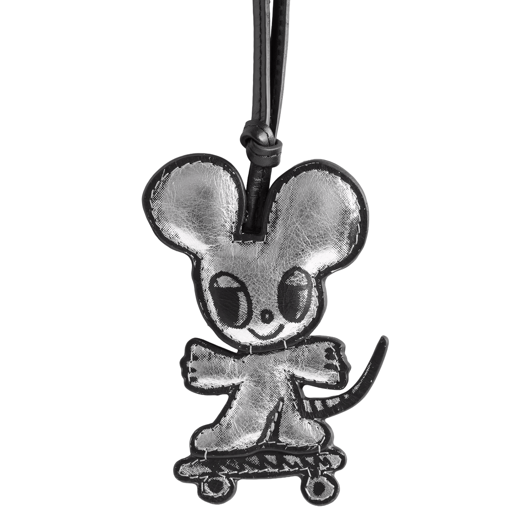 Maus Schlüsselanhänger aus Leder ZADIG&VOLTAIRE Grau