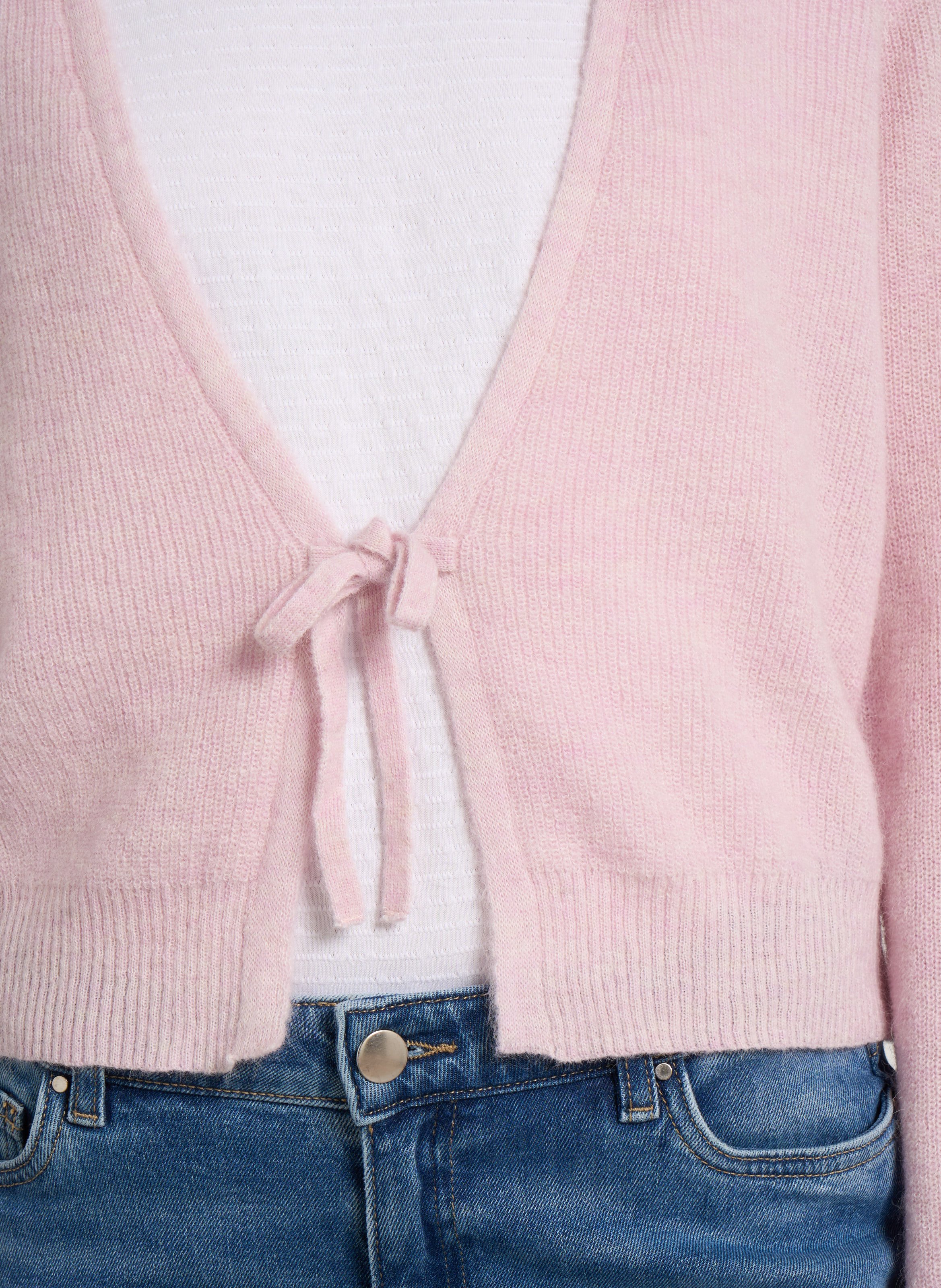 Cardigan van wolmix met V-hals MAISON 123 Roze