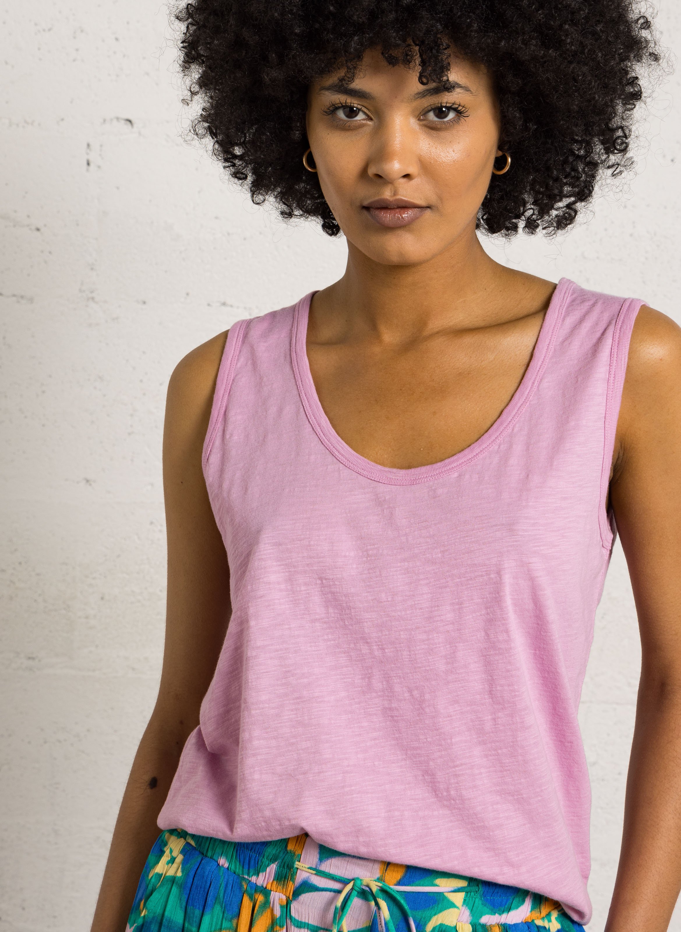 Effen T-shirt BENSIMON Roze