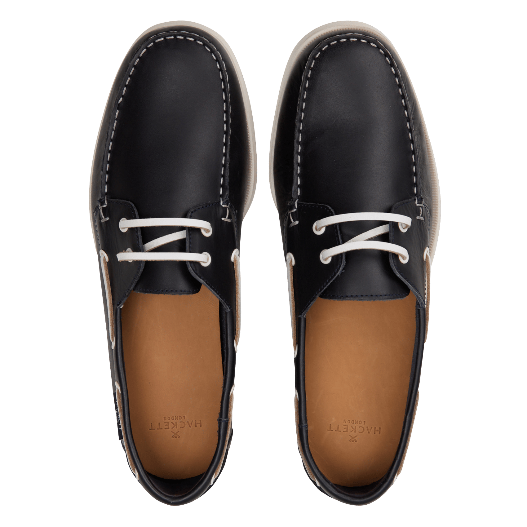 Zapatos náuticos de piel HACKETT Azul