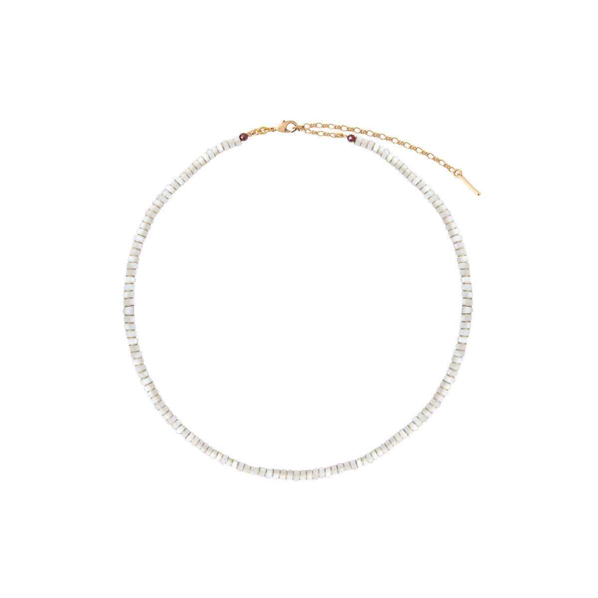 Necklace SATELLITE PARIS White