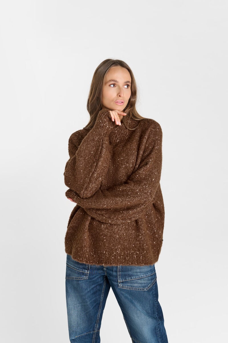 Nyx sweater LE TEMPS DES CERISES Brown