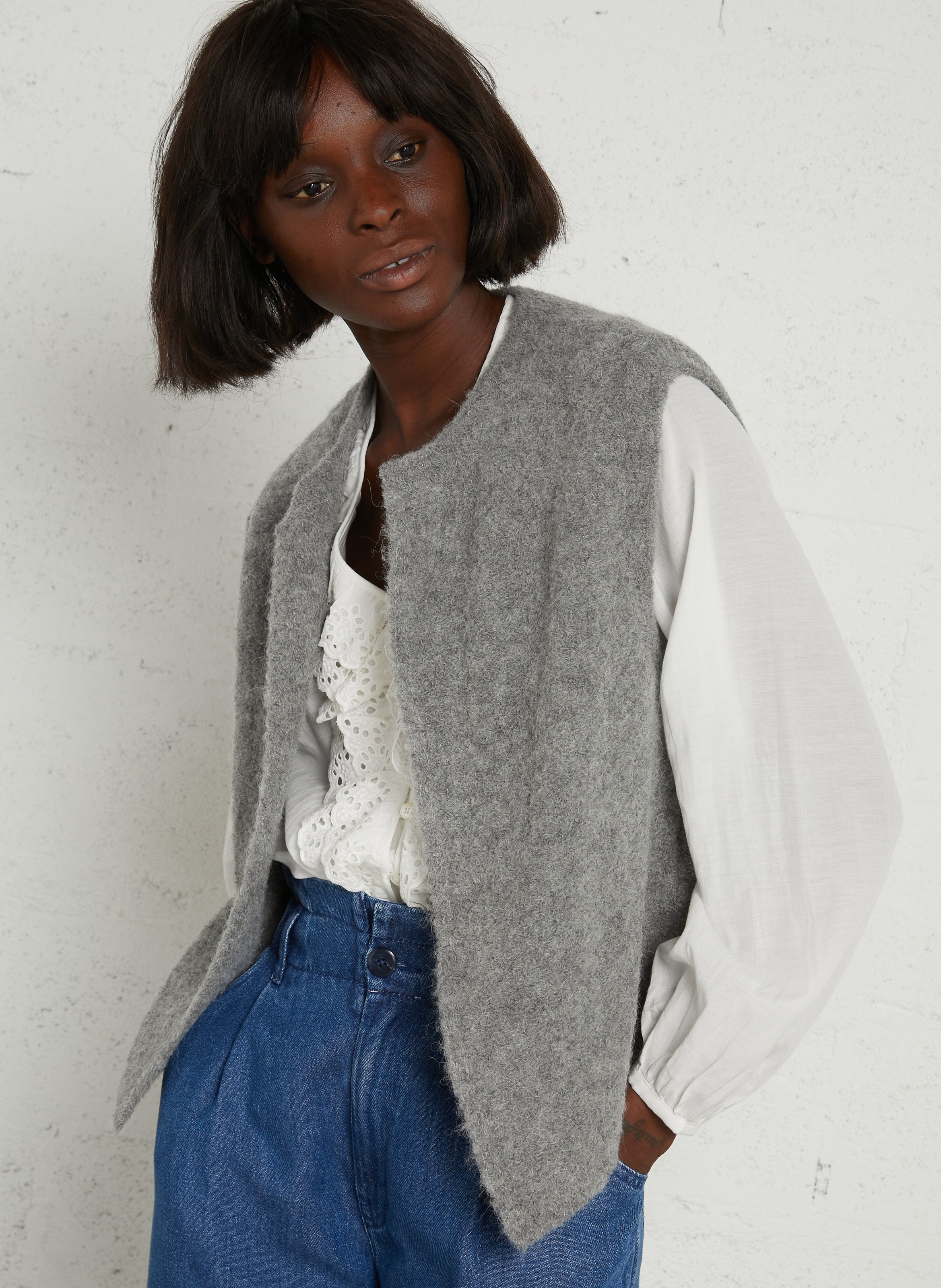 Gilet sans manches droit DES PETITS HAUTS
