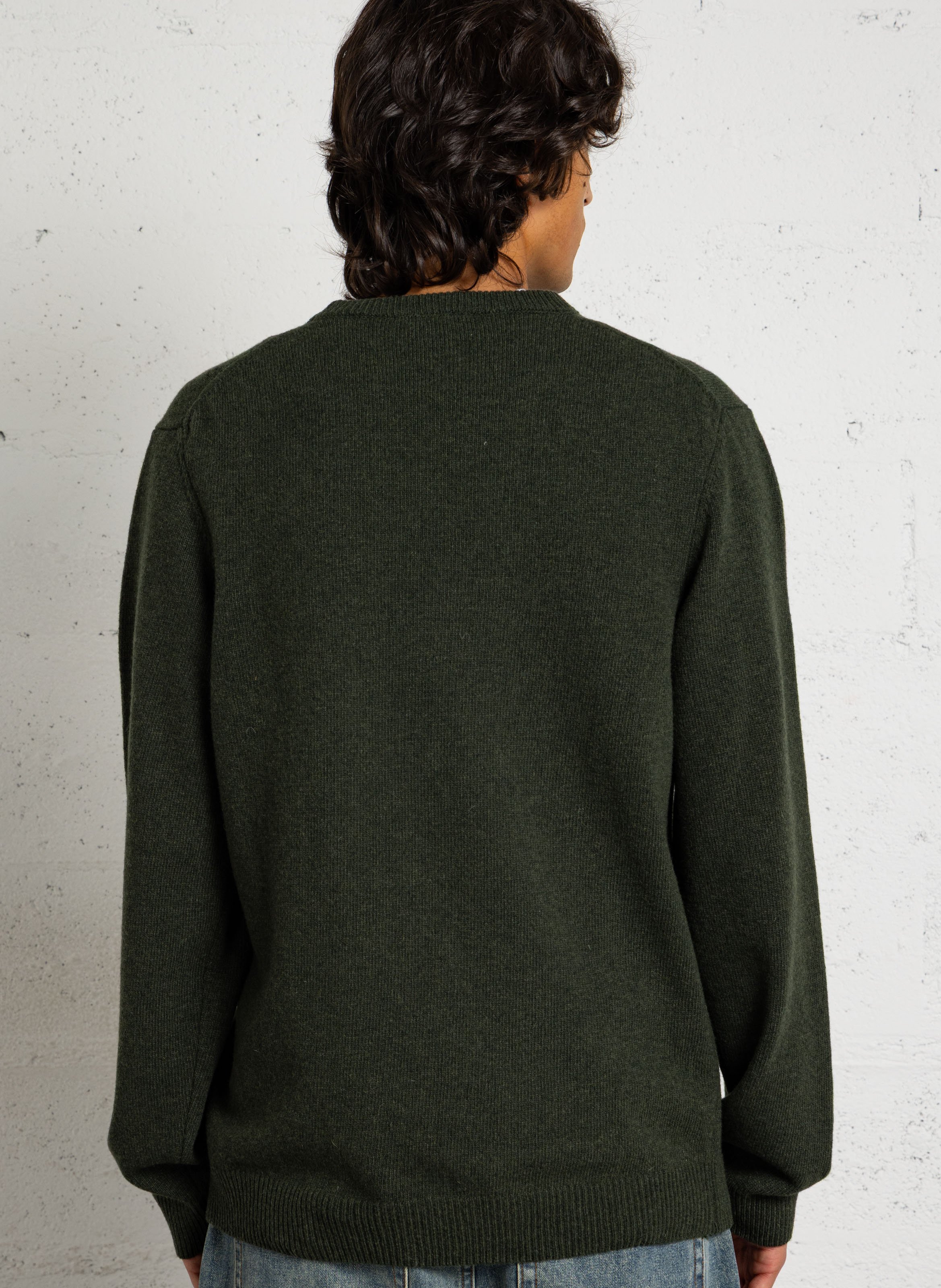Pull col rond en laine mélangée CASUAL FRIDAY Beige