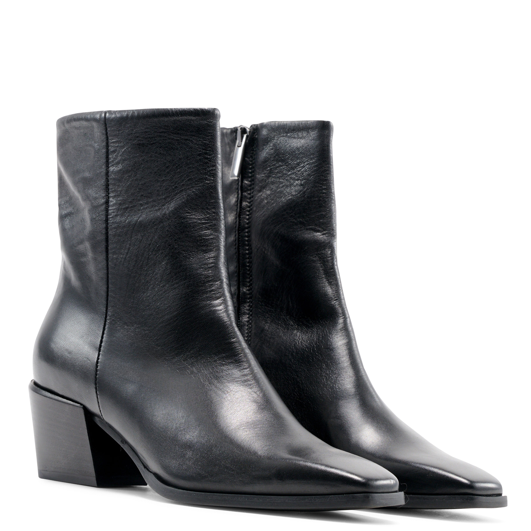 Leather boots with heels MELLOW YELLOW Black
