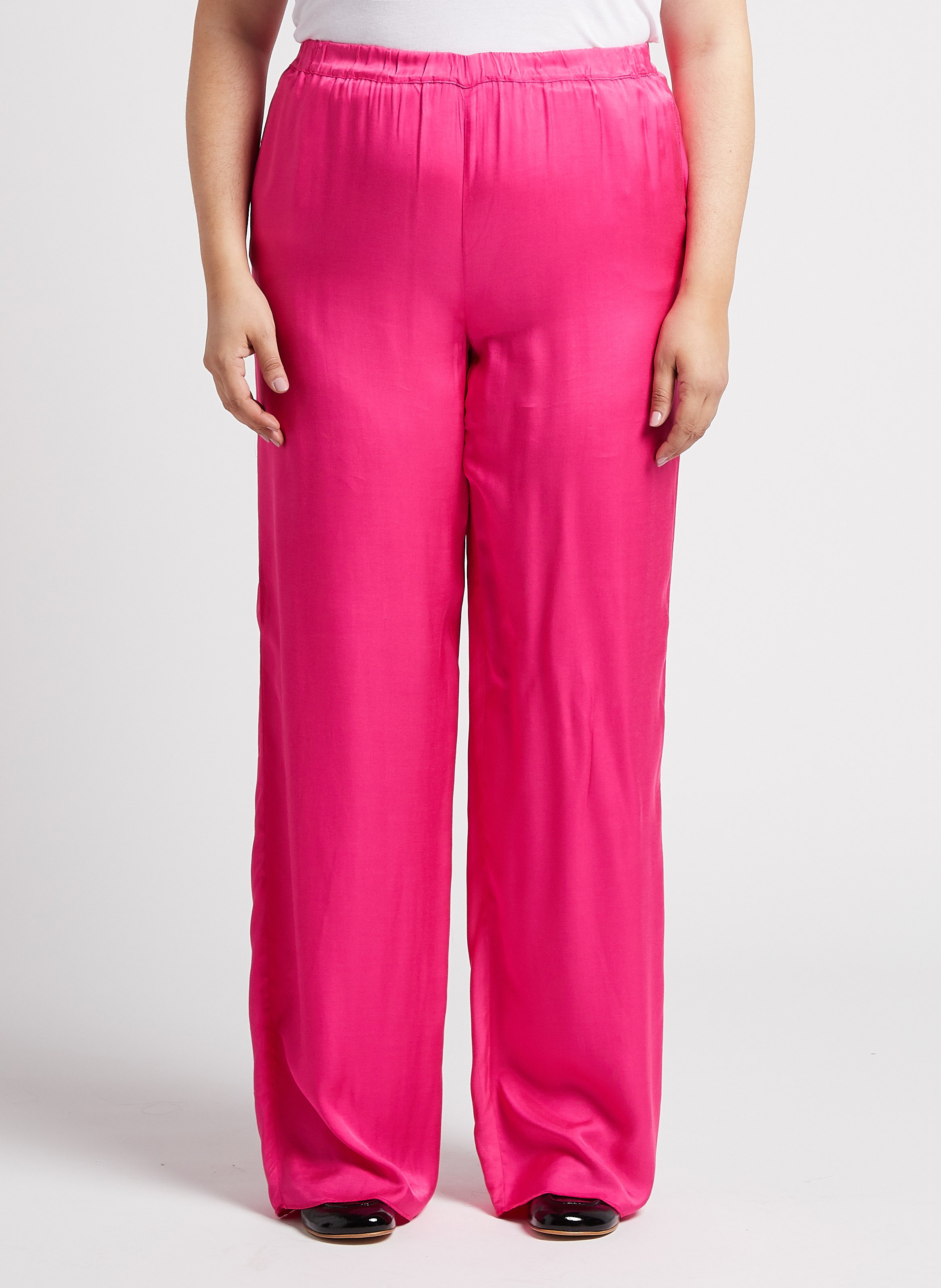 Weite, fließende Hose PERSONA by Marina Rinaldi Rosa