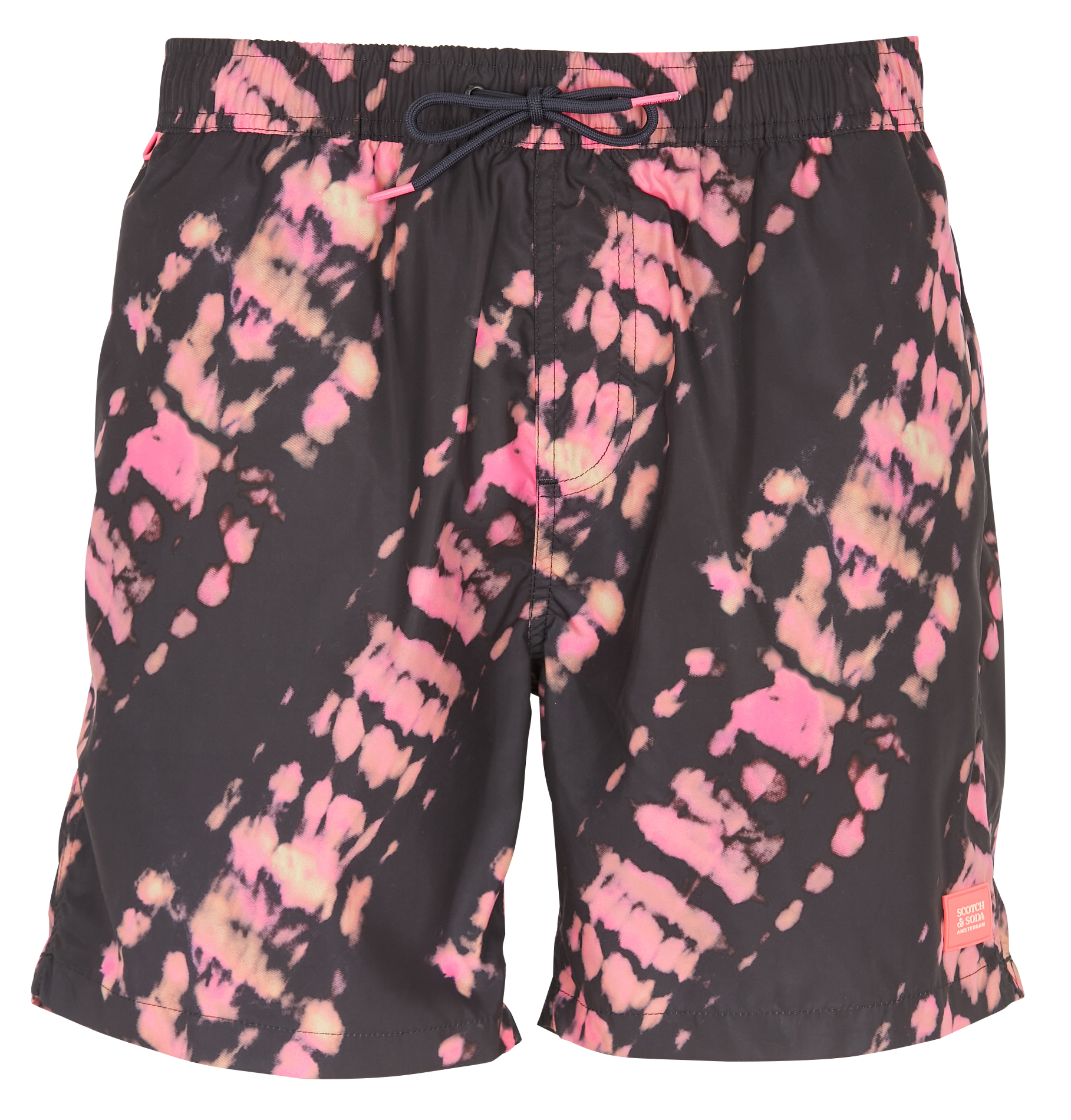 Zwemshort met tie-dyeprint SCOTCH AND SODA Zwart
