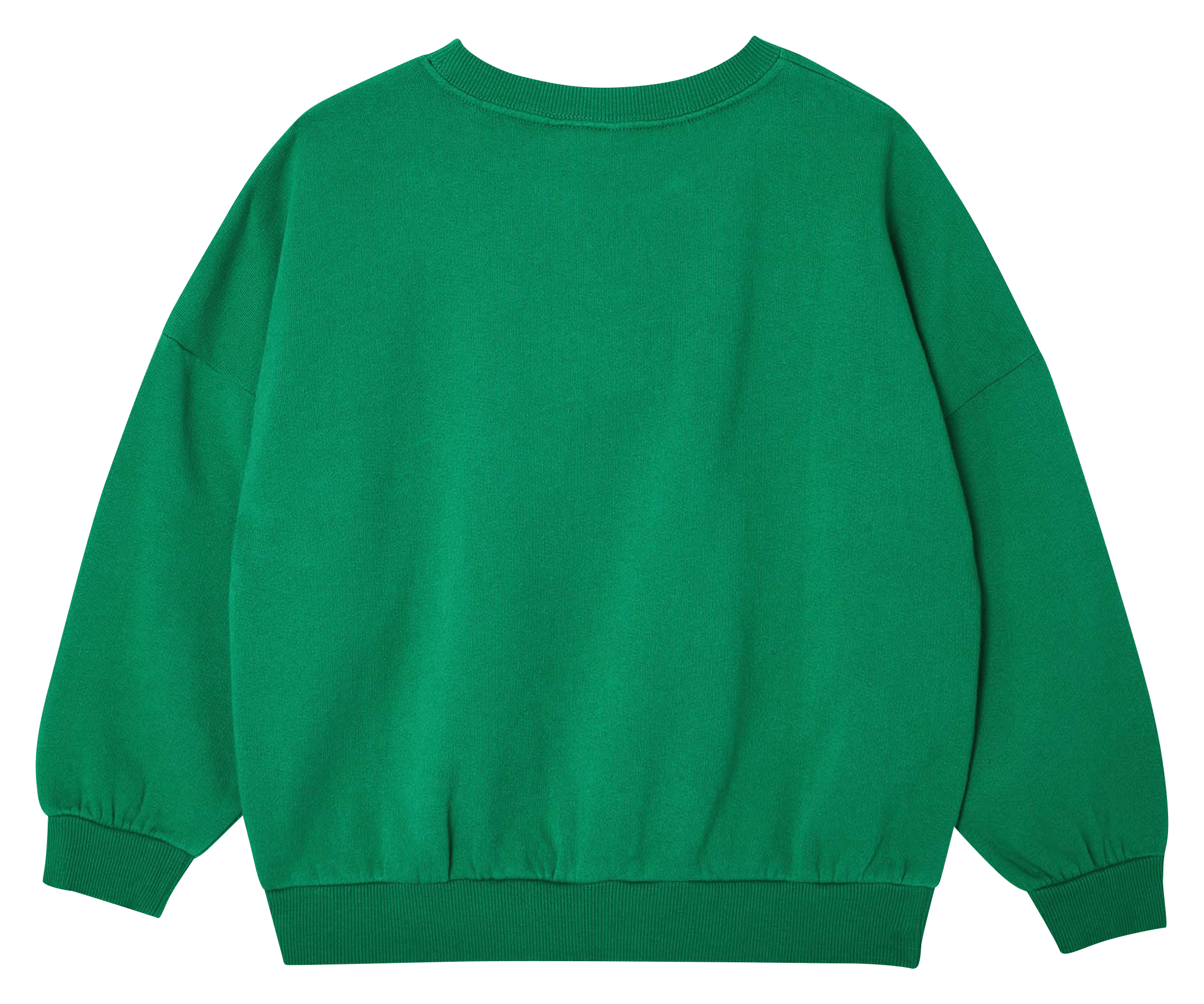 Printed Organic Cotton Round-neck Sweater Green The Campamento - Child |  Place des Tendances