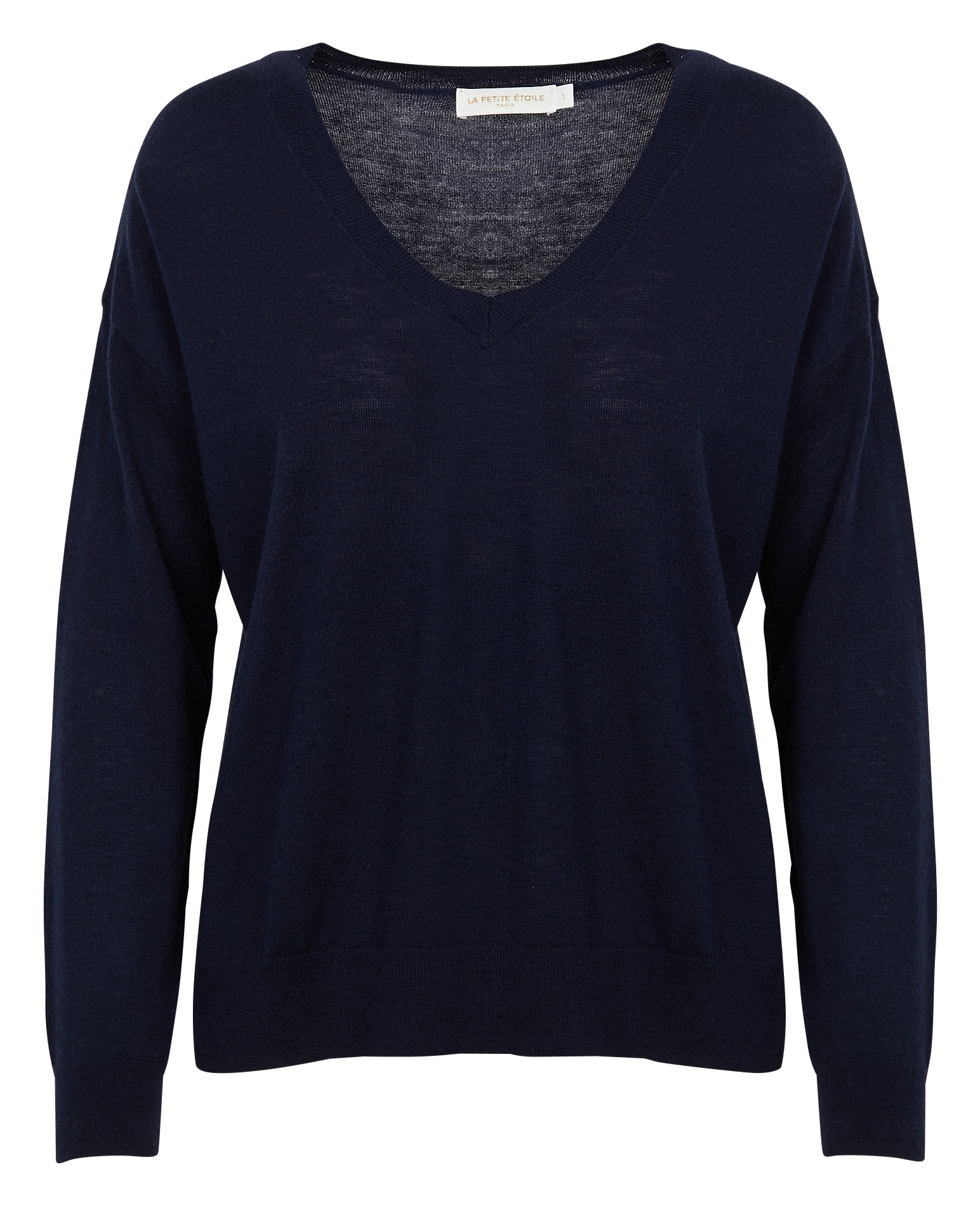 Pull maille fine ample LA PETITE ETOILE Bleu