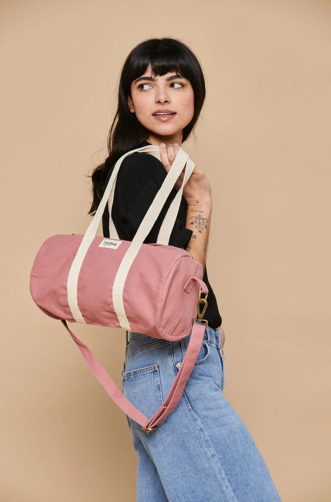 Cotton weekend bag Pink