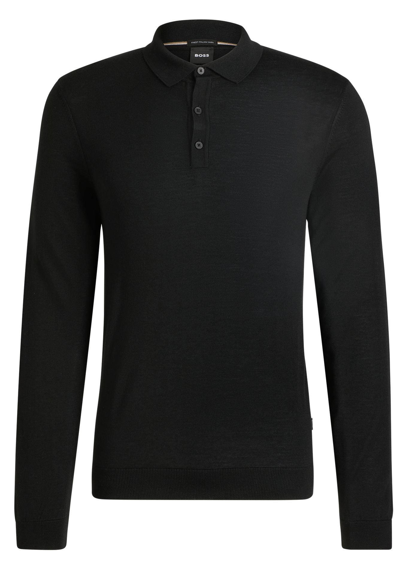 Slim virgin wool sweater BOSS Black