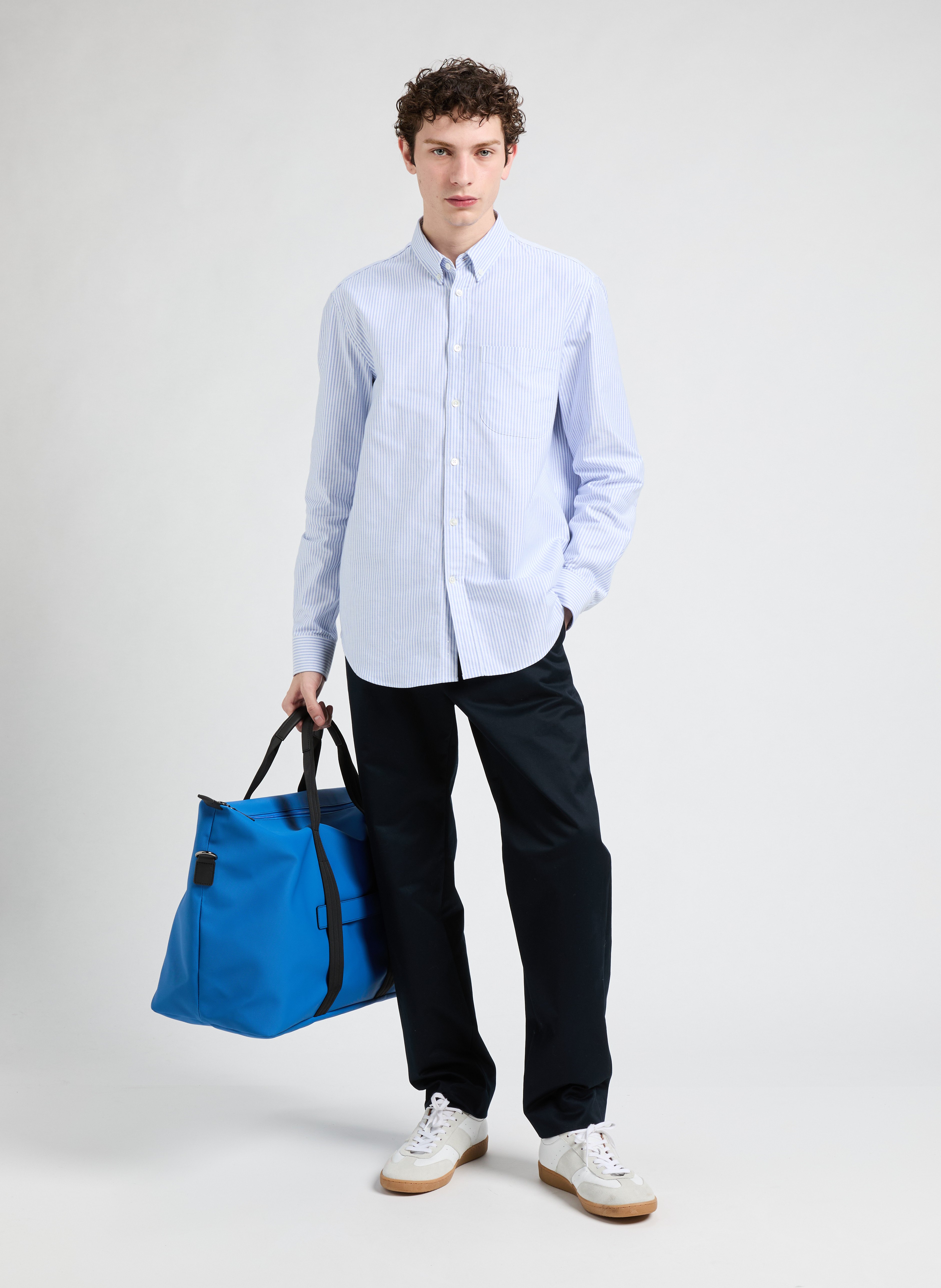 Bandplooibroek SAISON 1865 Blauw