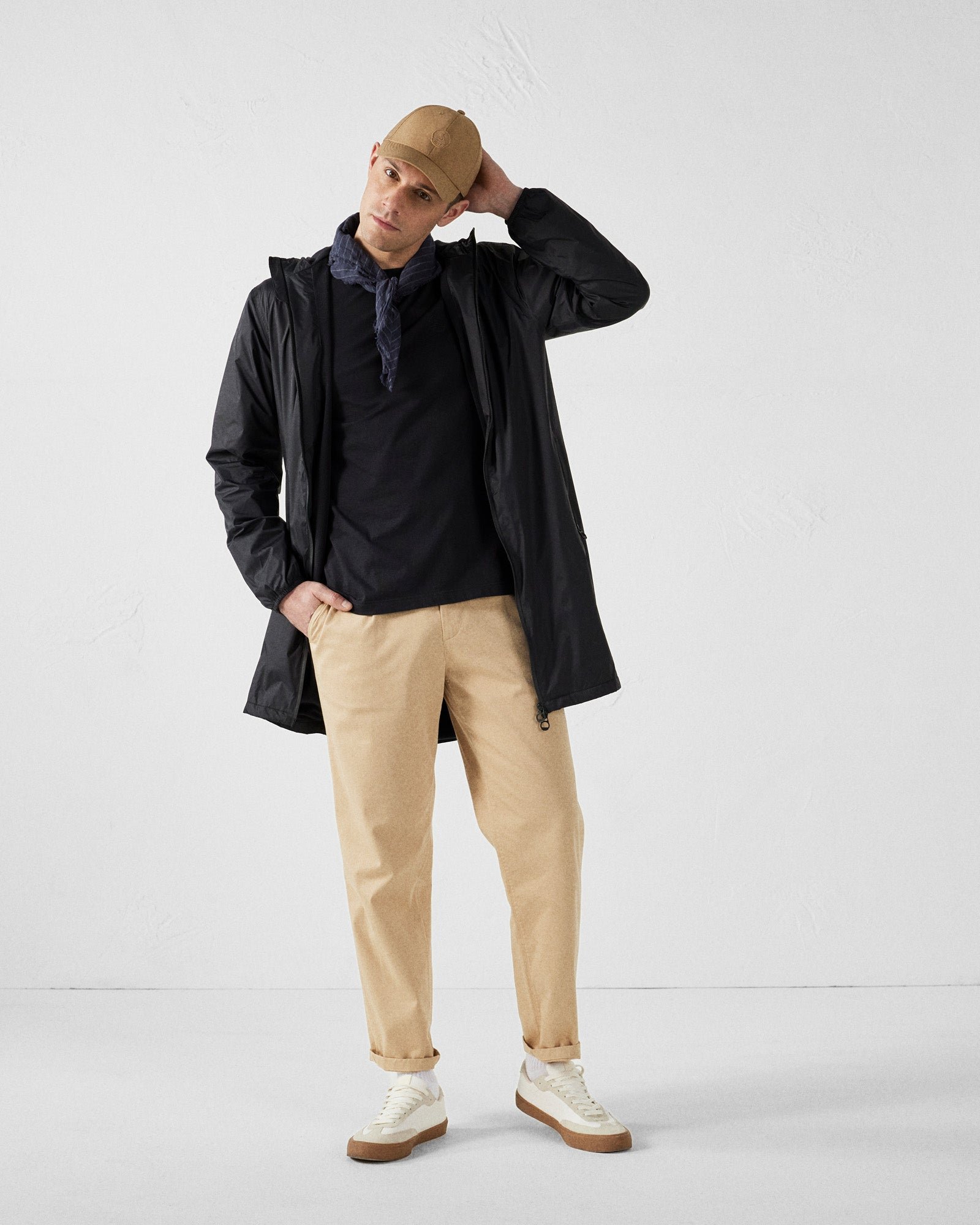 Long waterproof coat lined with fleece - Oban Polar JOTT Black