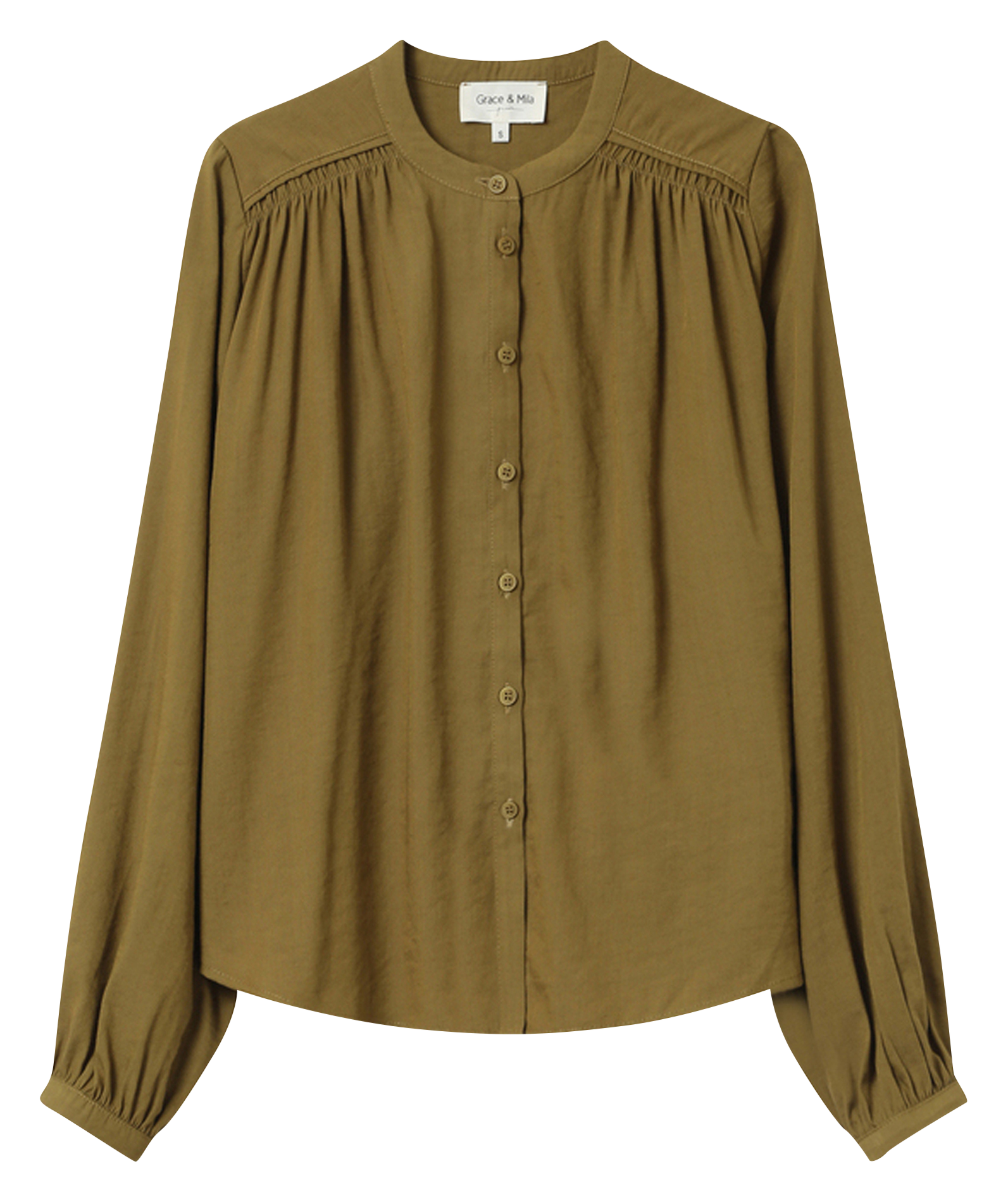Blouse col rond GRACE ET MILA Vert
