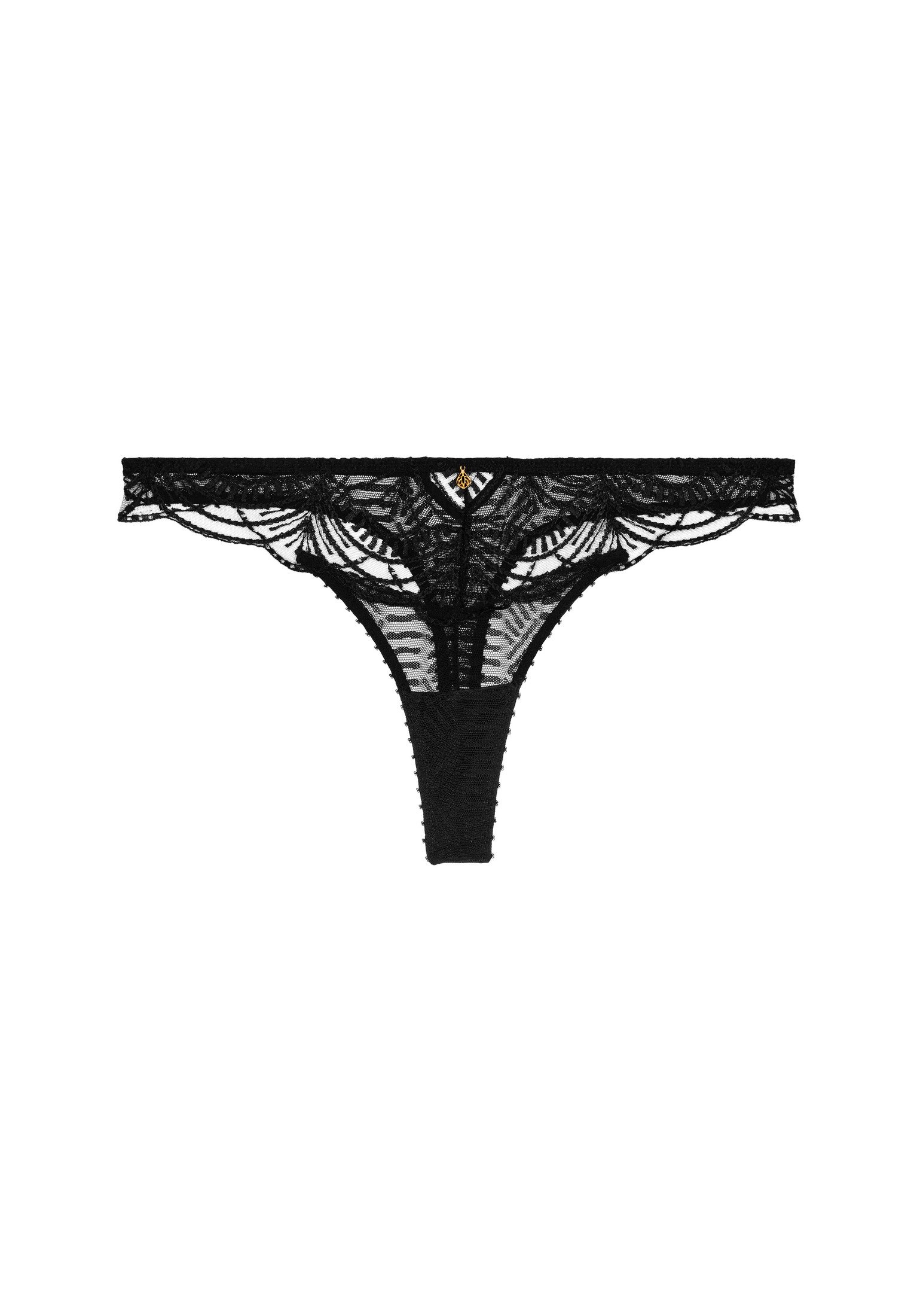 Cotton tanga AUBADE Black
