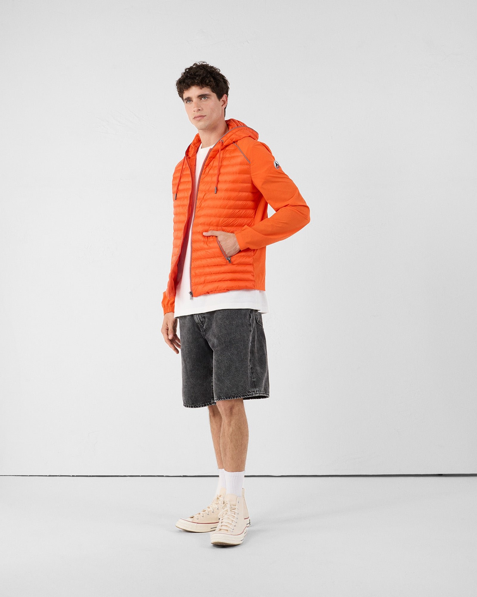 Bi-material padded jacket "Stride" JOTT Red