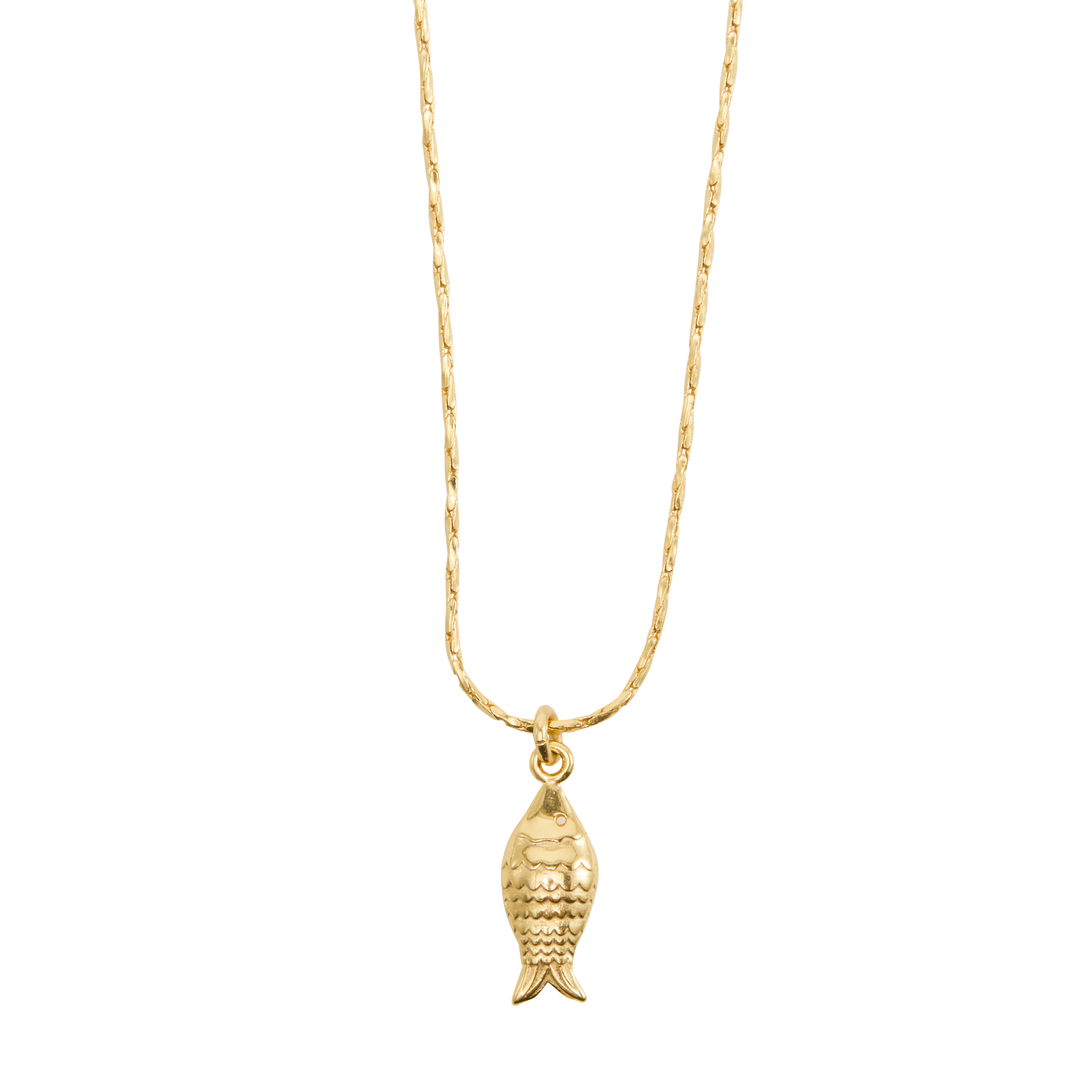 Collier pendentif poisson FEEKA Doré