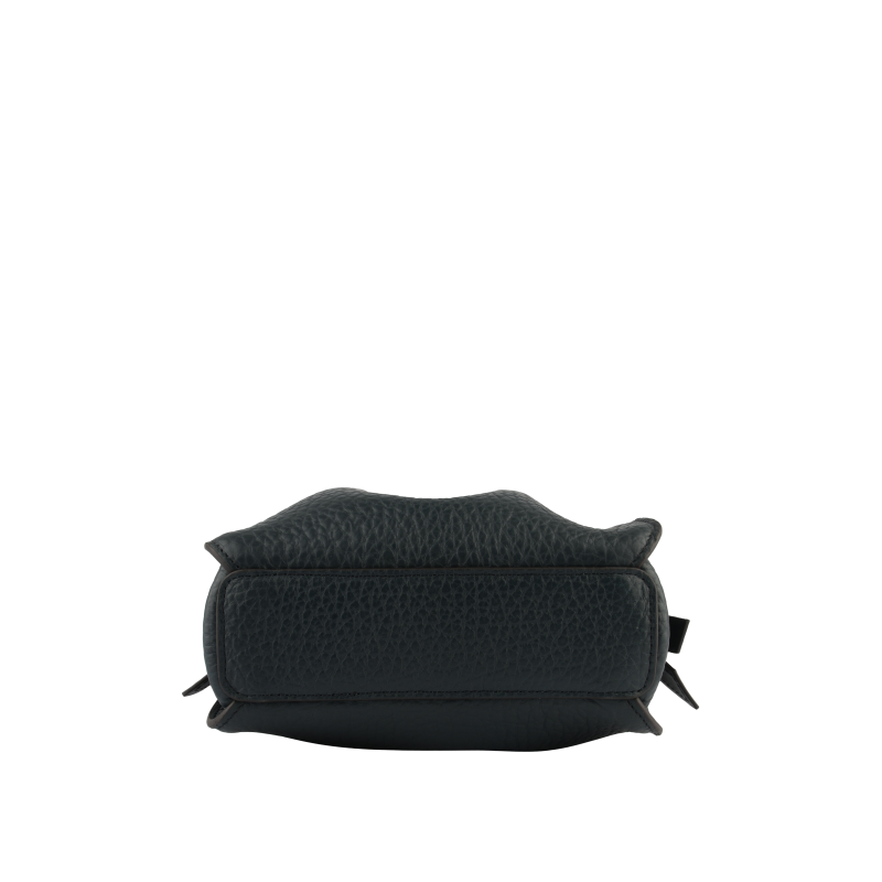 Shoulder bag - cowhide leather POURCHET Blue