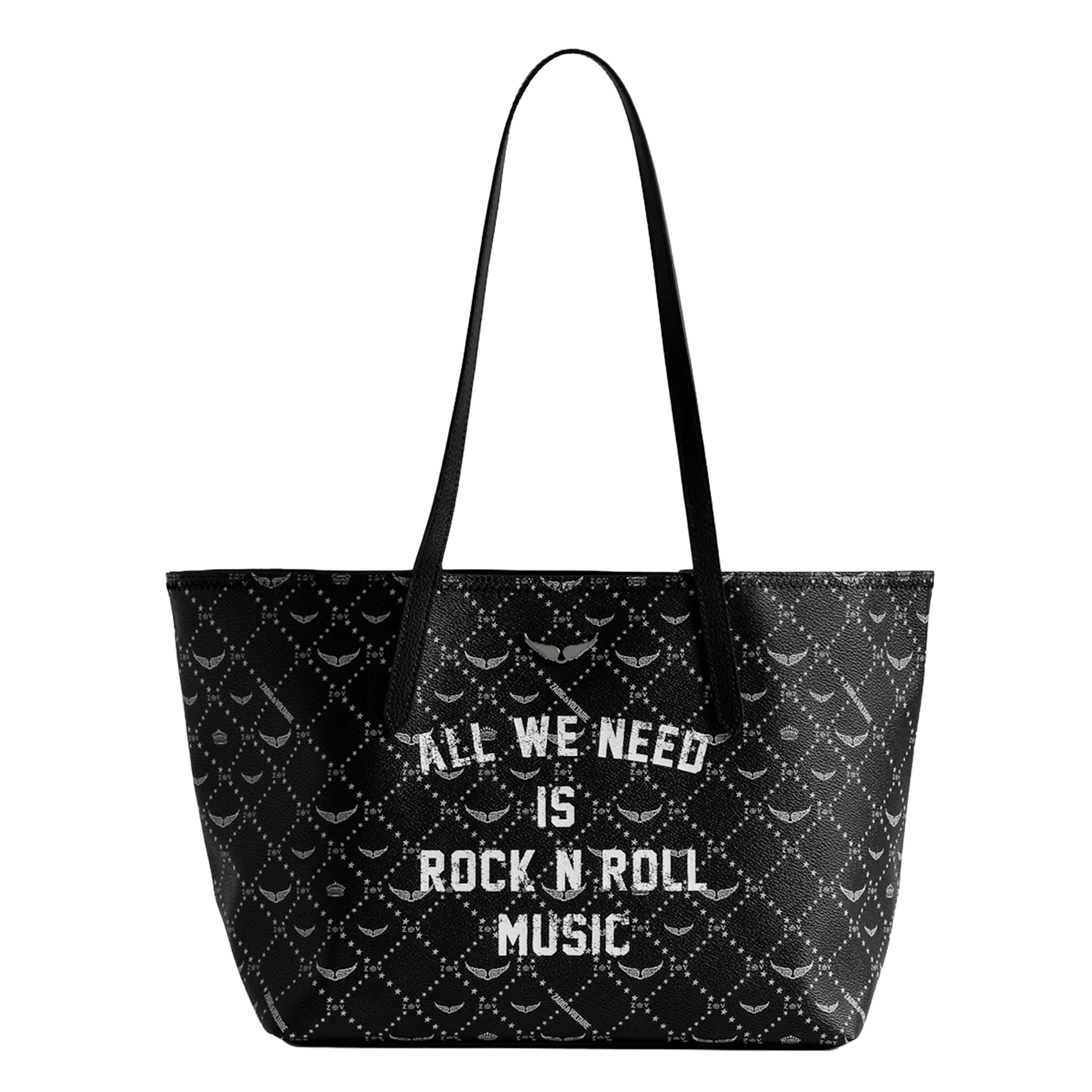 Monogram tote bag ZADIG&VOLTAIRE Black