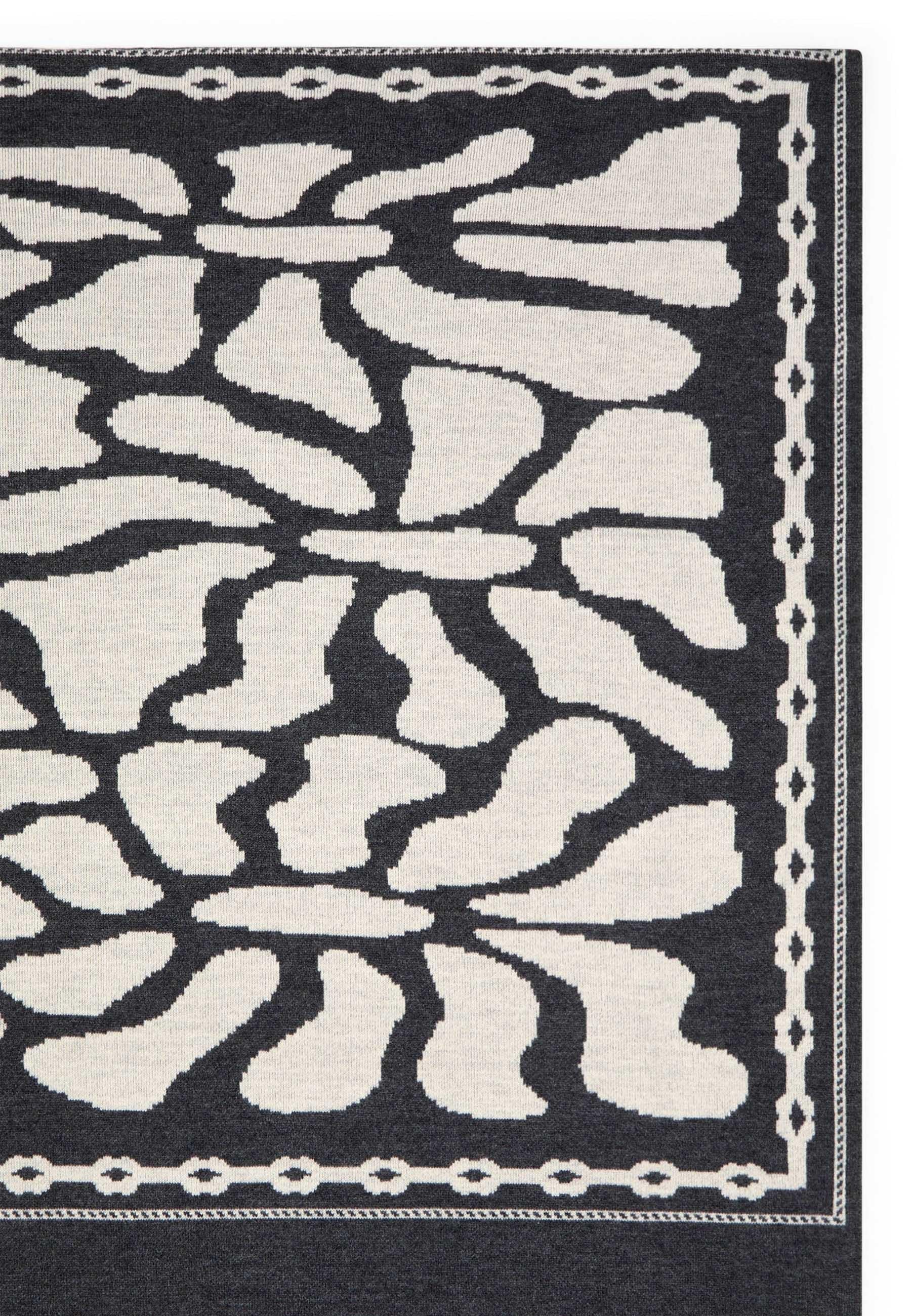 Jacquard knit stole RODIER Grey