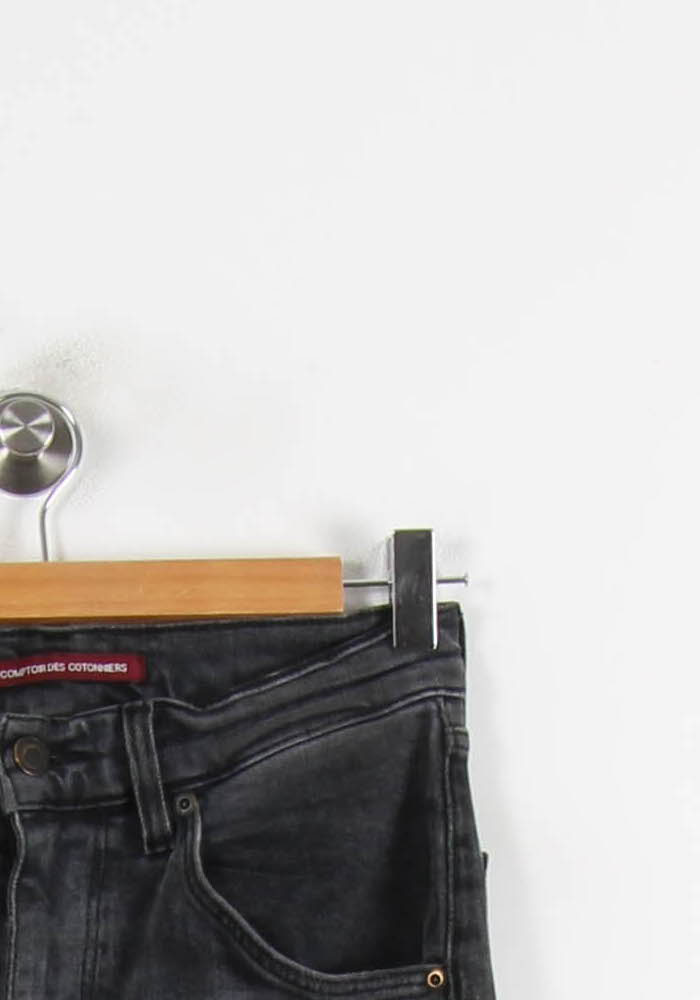 Cropped slim jeans with studs COMPTOIR DES COTONNIERS - Seconde main Grey