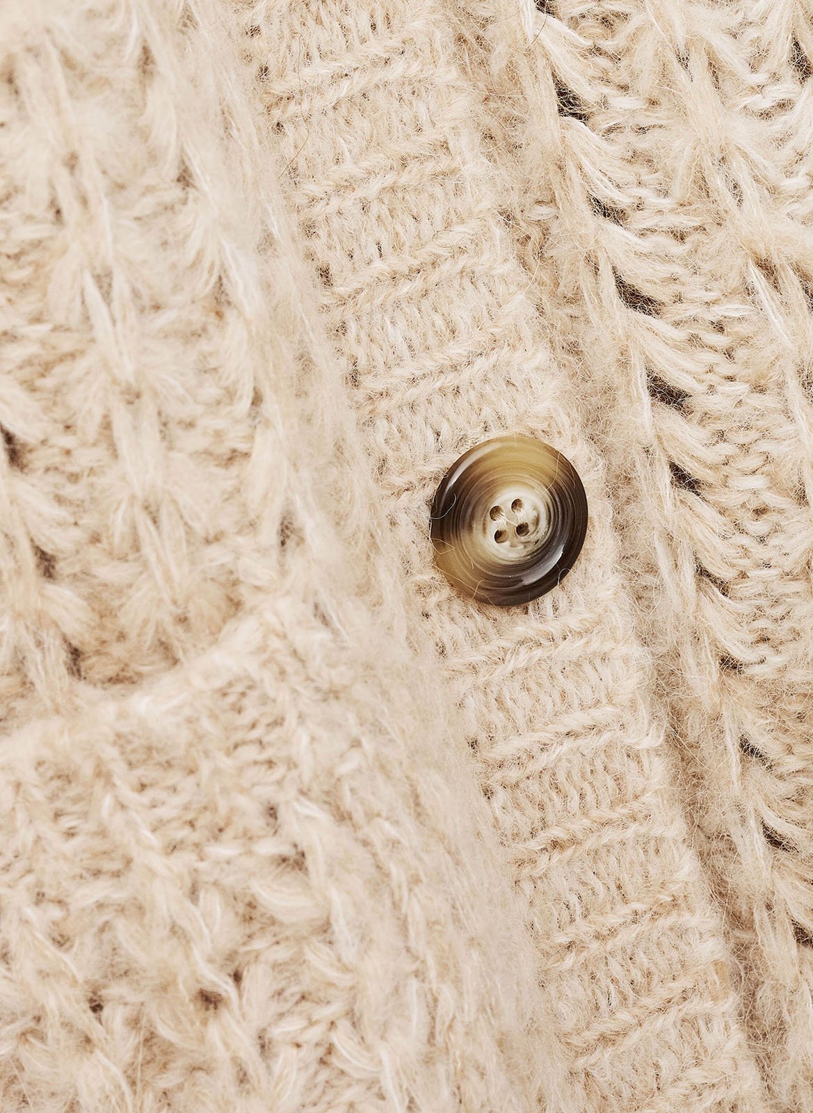 Ronde hals vest in gemengde linnen BA&SH Beige