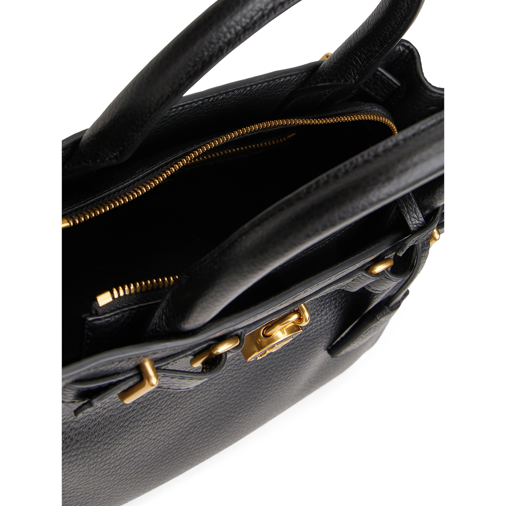 Sac à main en cuir grainé TOMMY HILFIGER Noir