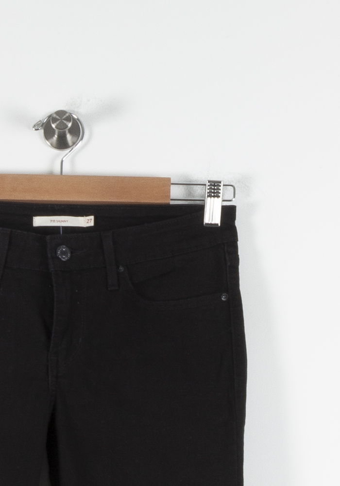 Cropped slim jeans with studs LEVI'S - Seconde main Black