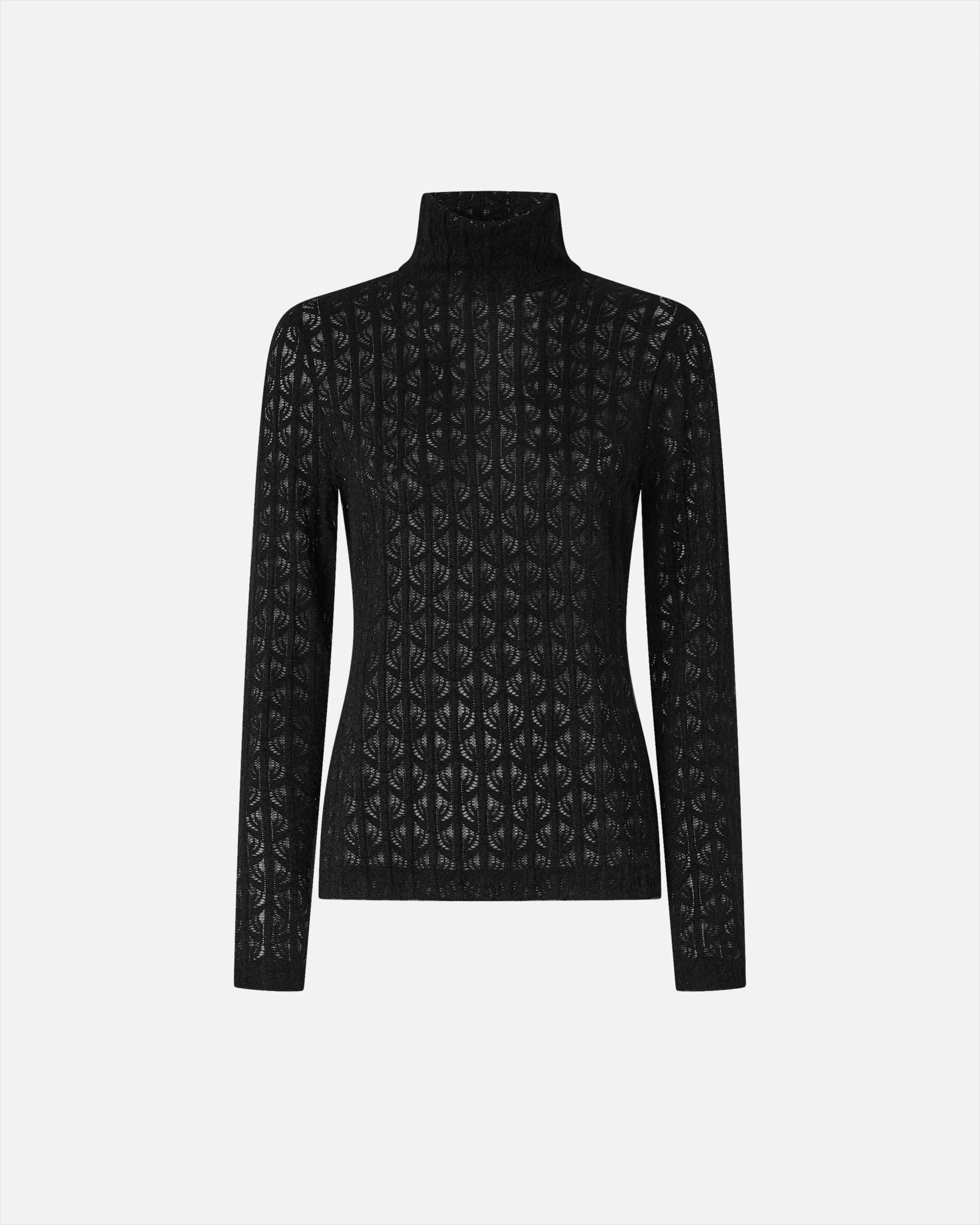 Lace sweater with sheer details PINKO Black