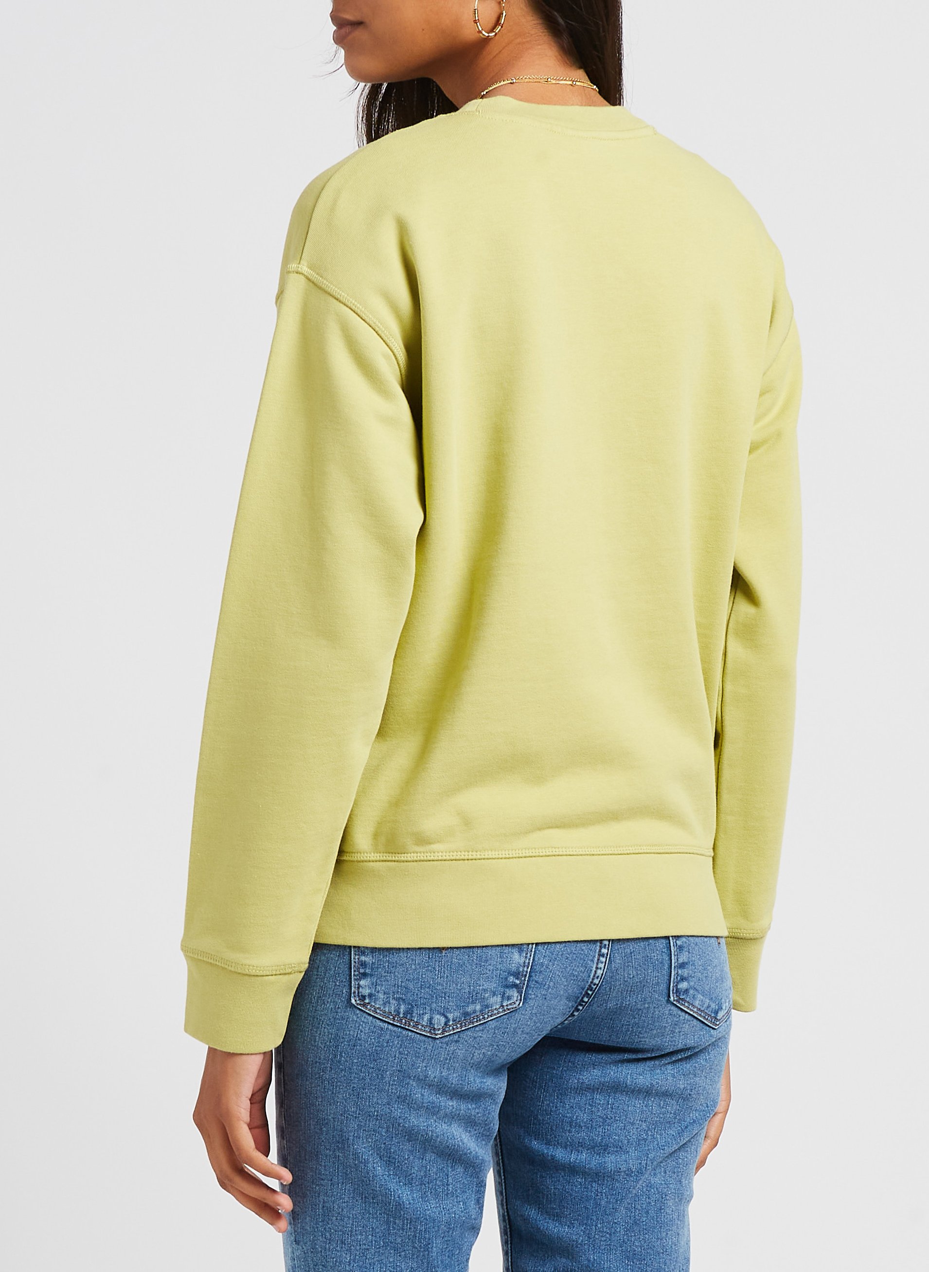 Sweat ample à col rond en coton LEVI'S Vert