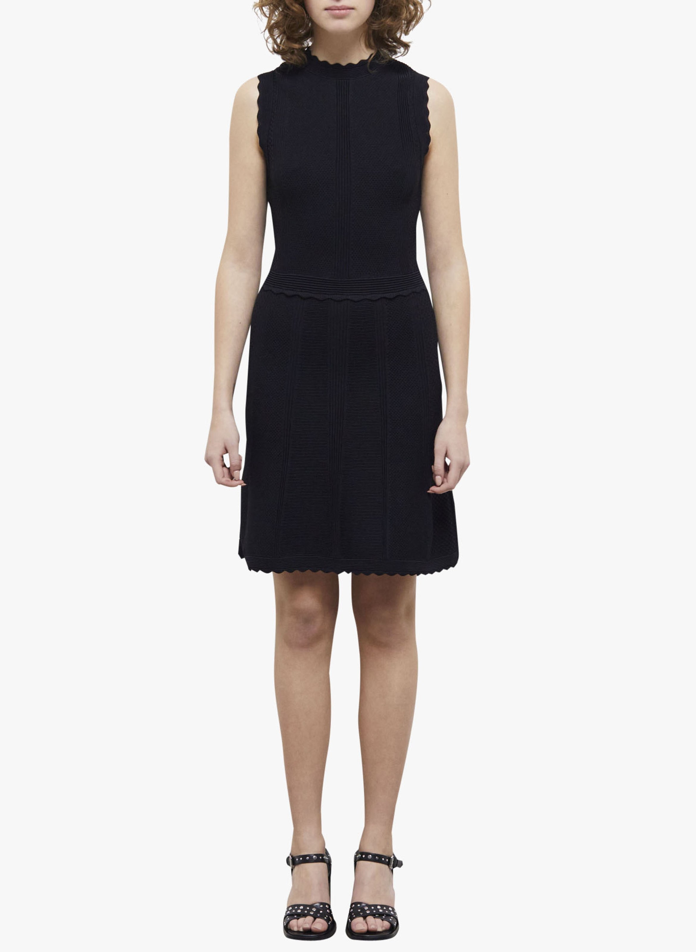 Korte, gebreide jurk THE KOOPLES Zwart