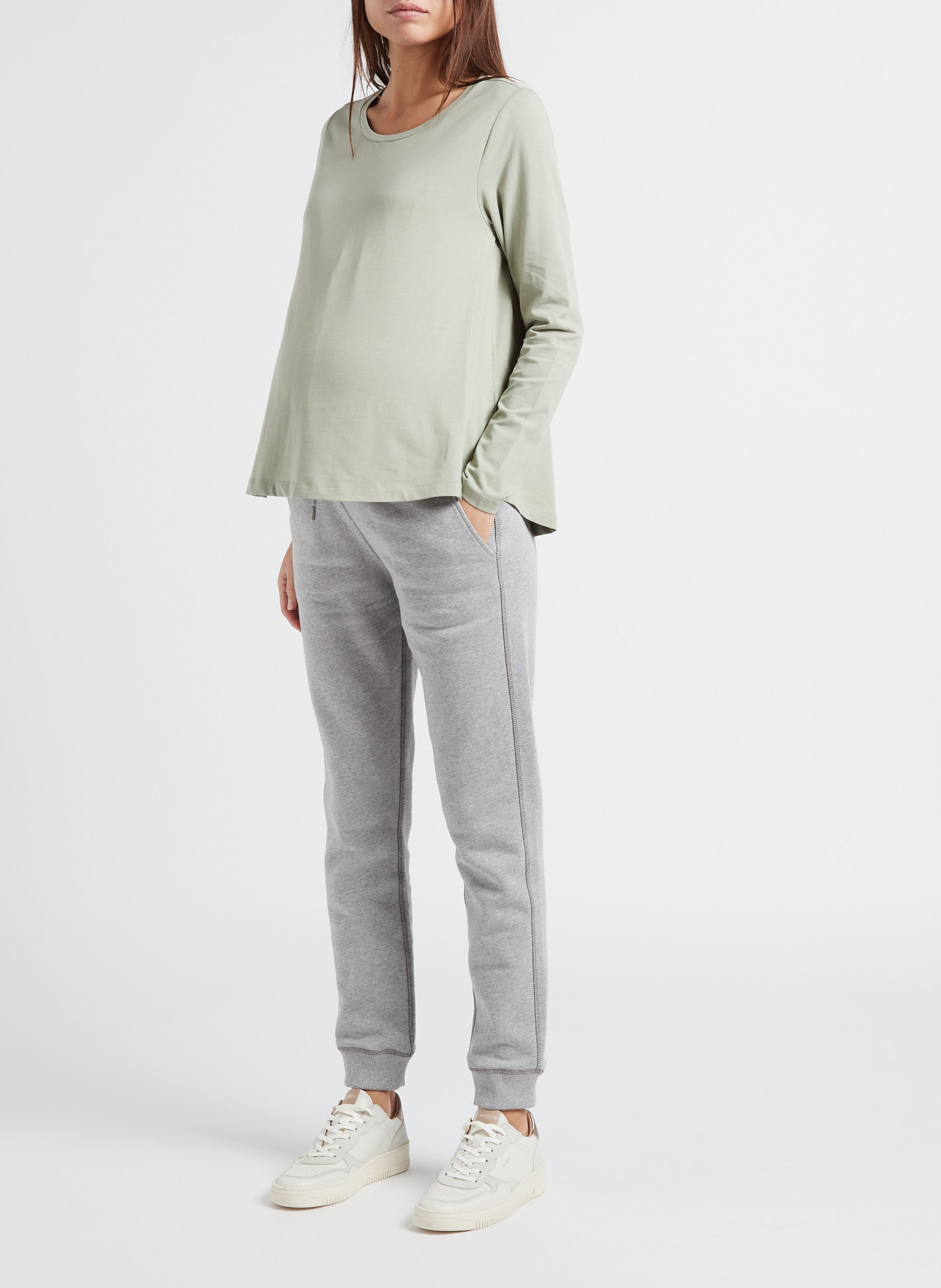 Tee-shirt col rond en coton bio mélangé  BOOB Vert