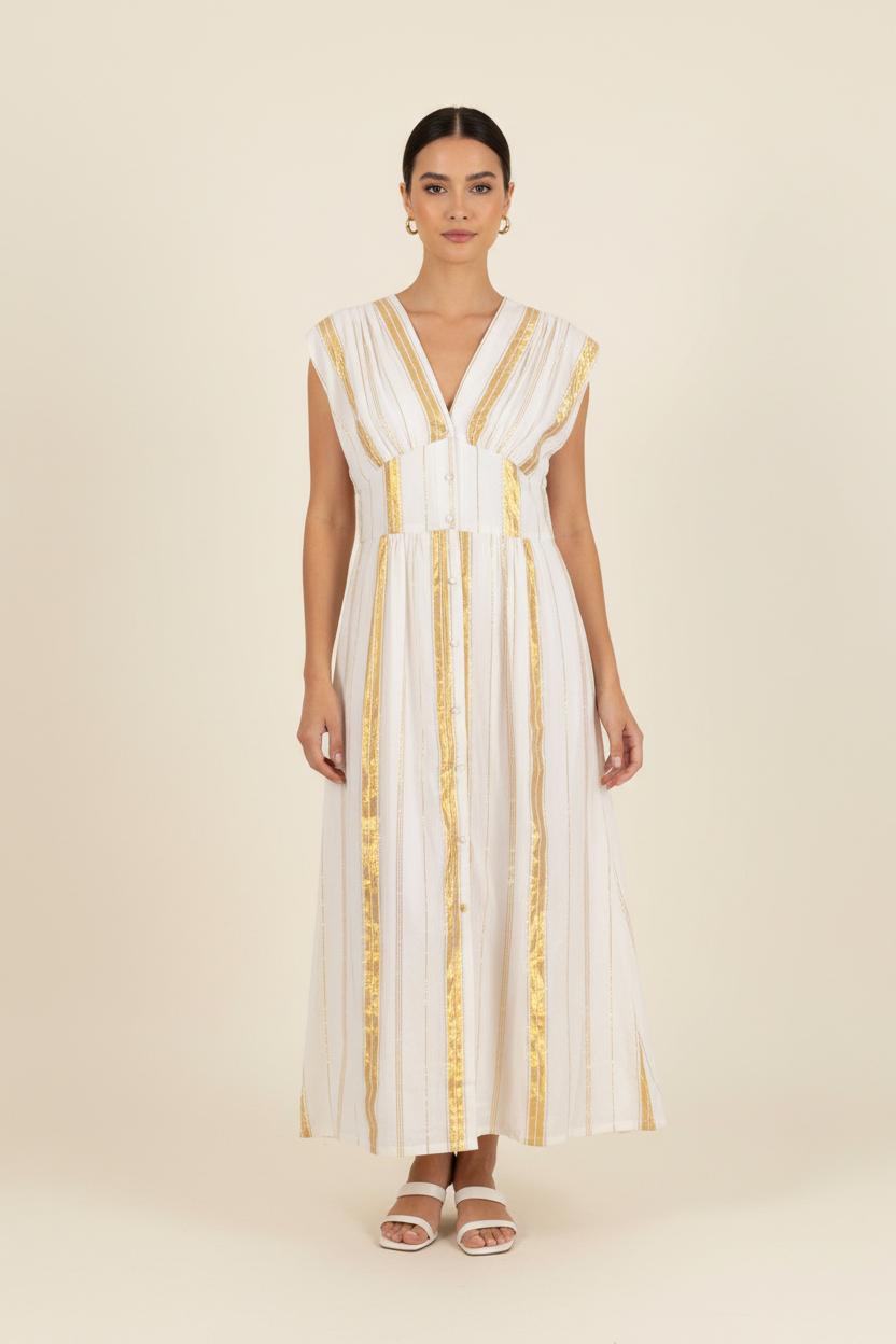 Long dress LOUISE MISHA - Seconde Main White