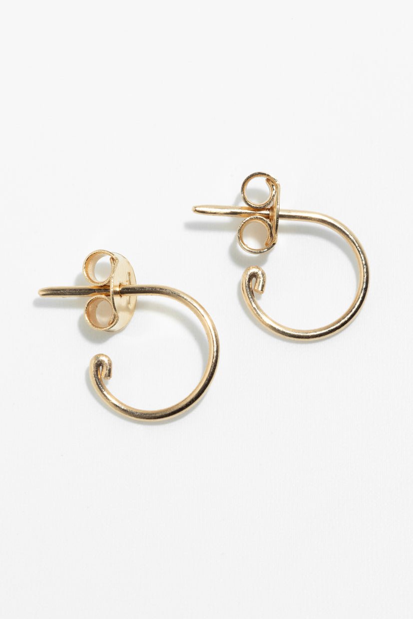 750 gold hoop earrings YAY Golden