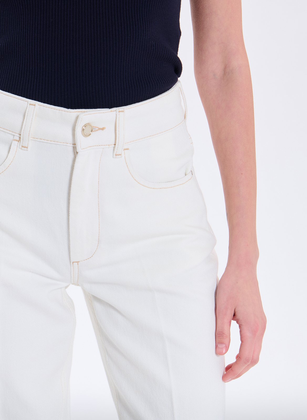 Bootcut-Jeans ZAPA Weiss
