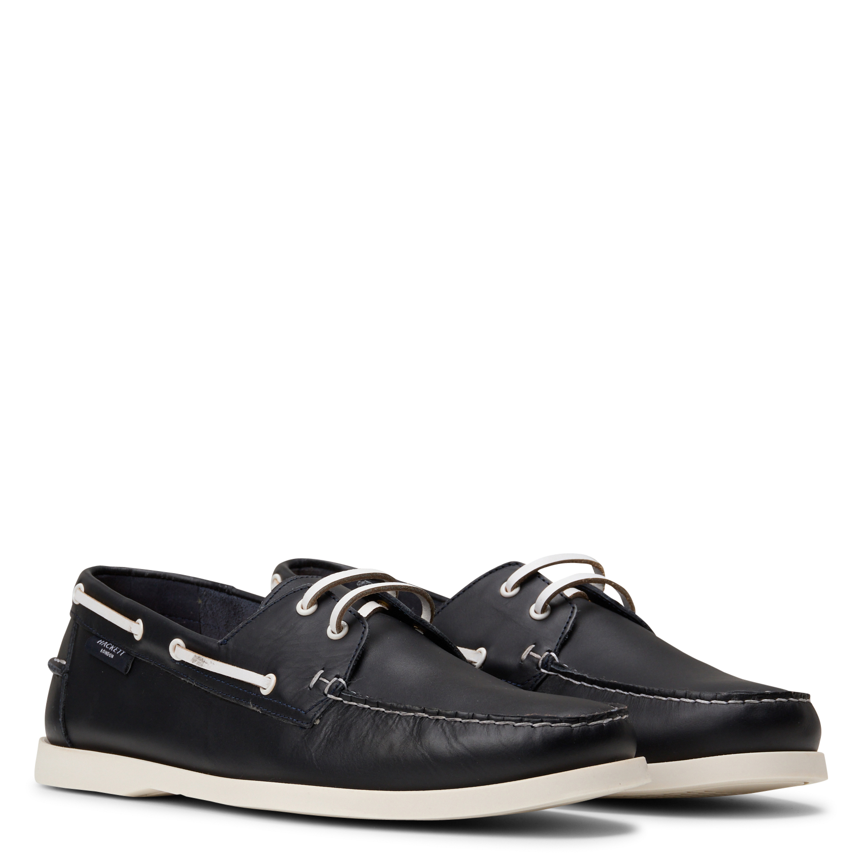 Zapatos náuticos de piel HACKETT Azul