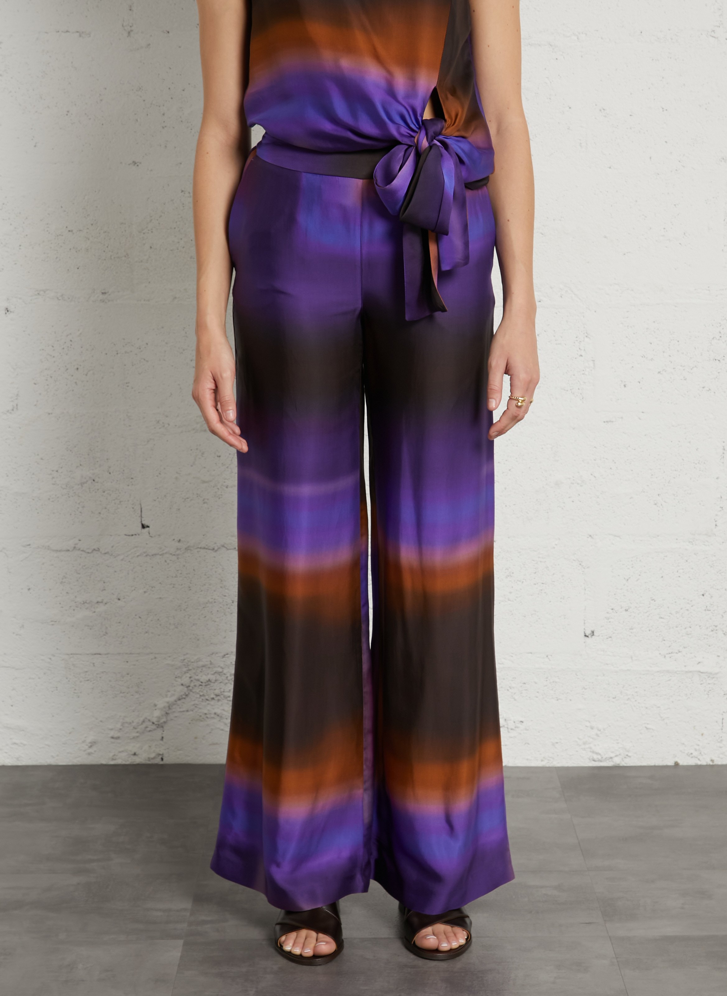 Pantalon large imprimé MOMONI Multicolore