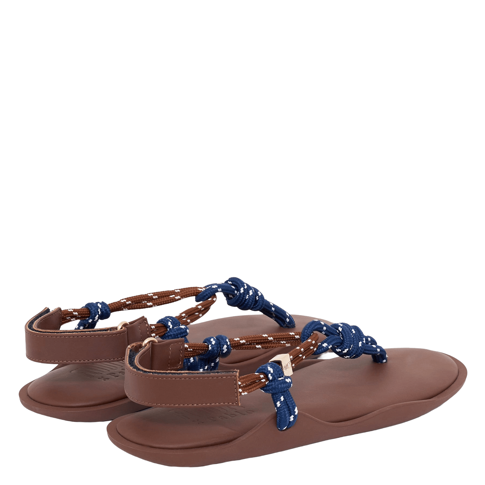 Sandales plates  PABLO Marron