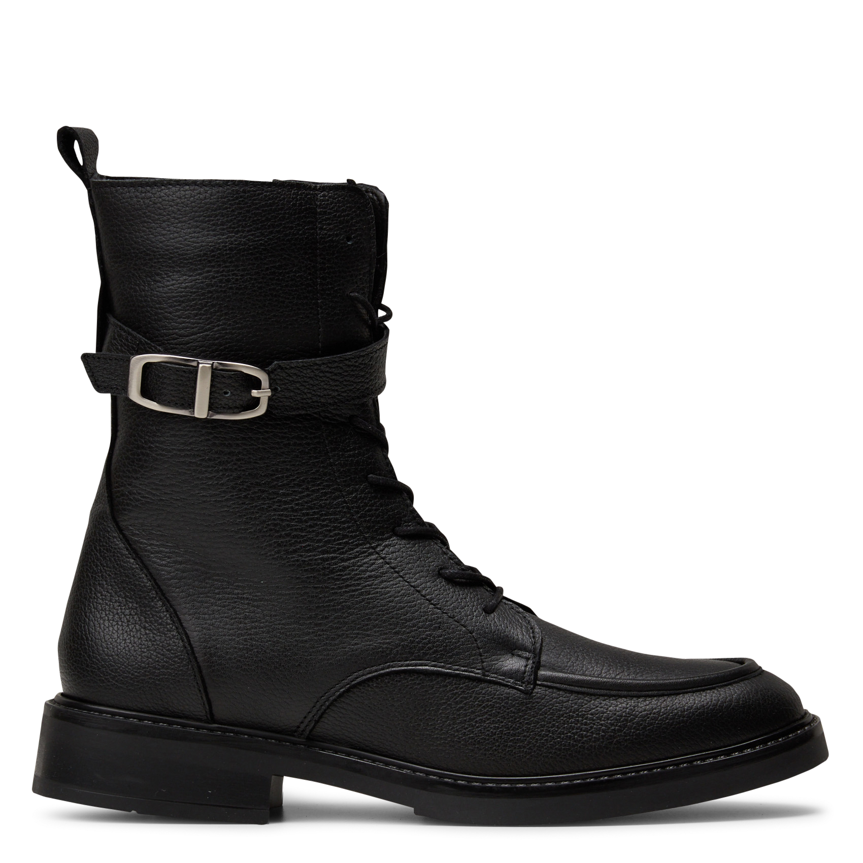 Lace-up leather ankle boots HUMILITY Black