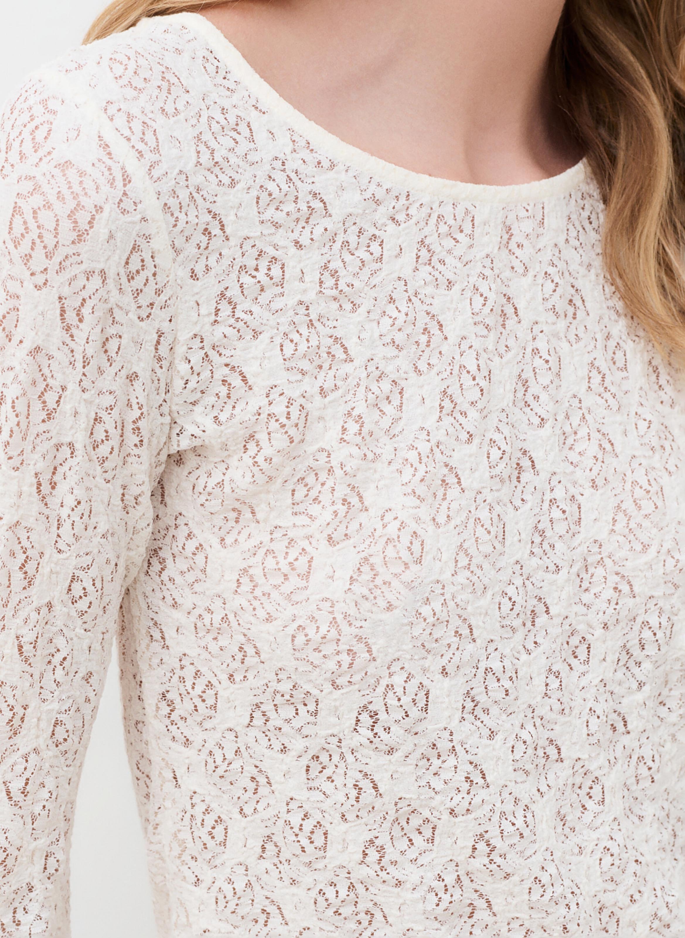 Rundhalsausschnitt T-Shirt mit taillierter Passform CAROLL Beige
