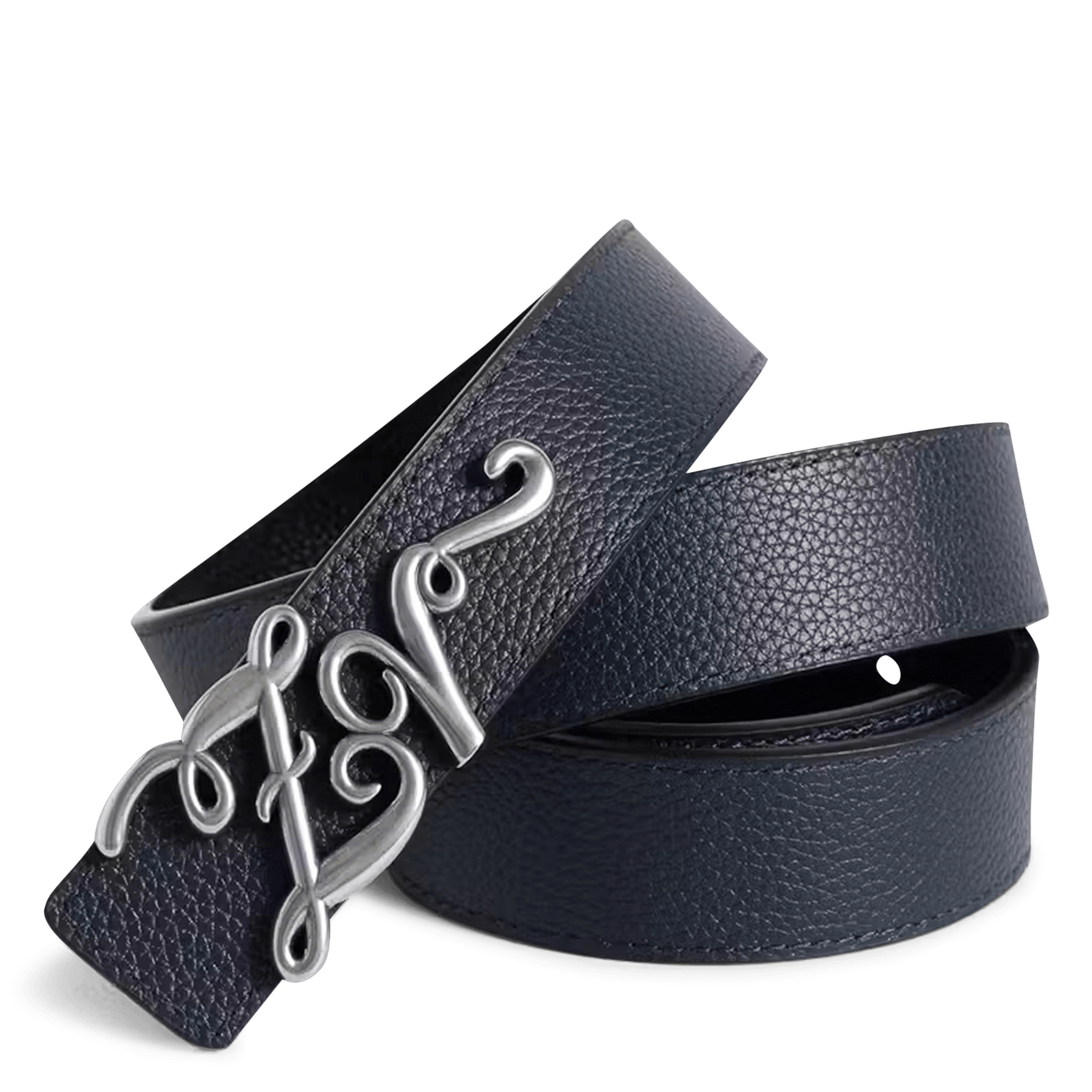 Wendegürtel aus genarbtem Leder ZADIG&VOLTAIRE Schwarz