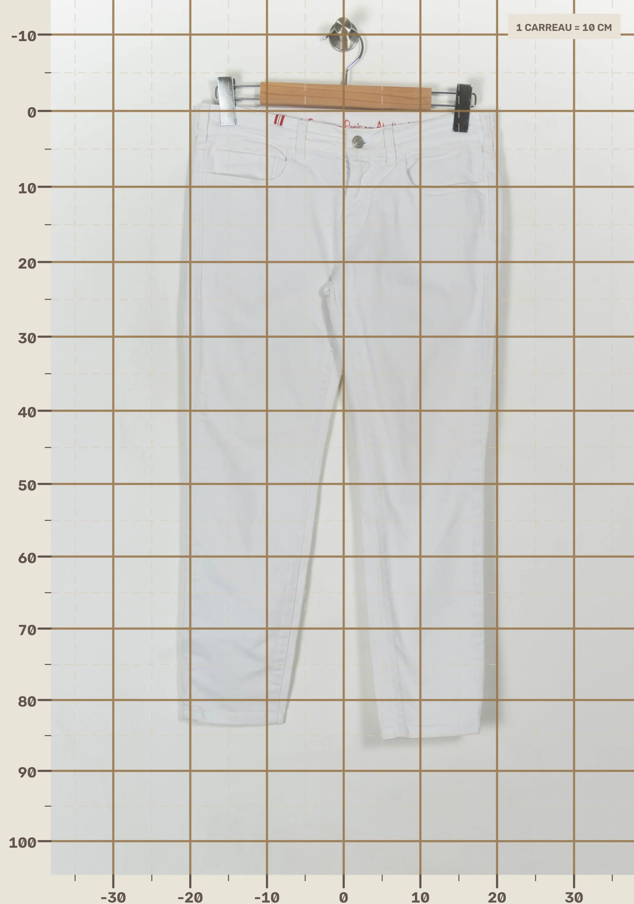 Jeans INES DE LA FRESSANGE - Seconde main White