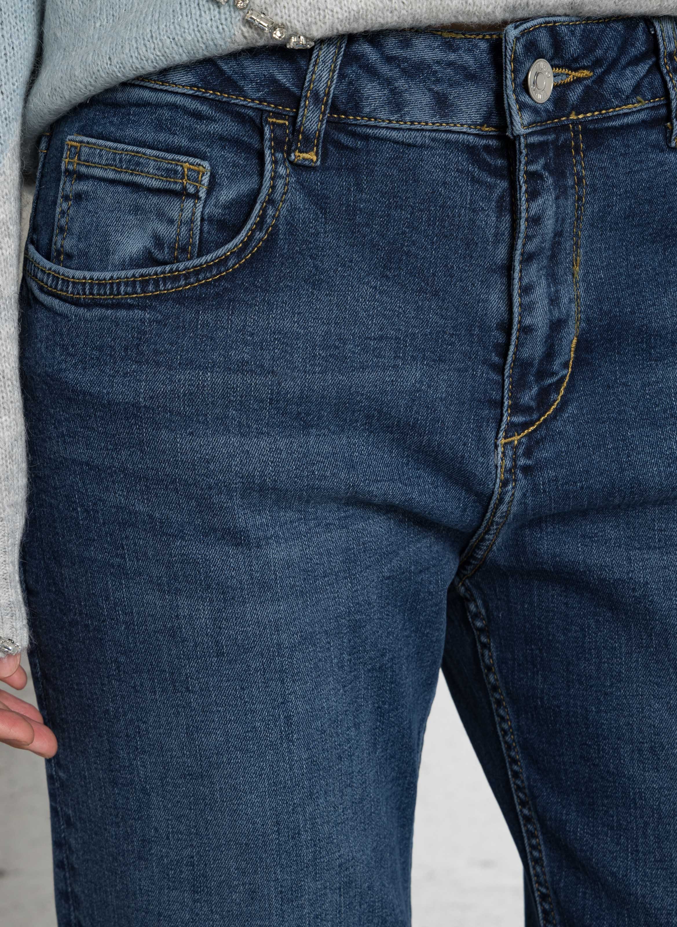 Straight Cut Jeans aus Baumwoll-Mix LIU JO Blau