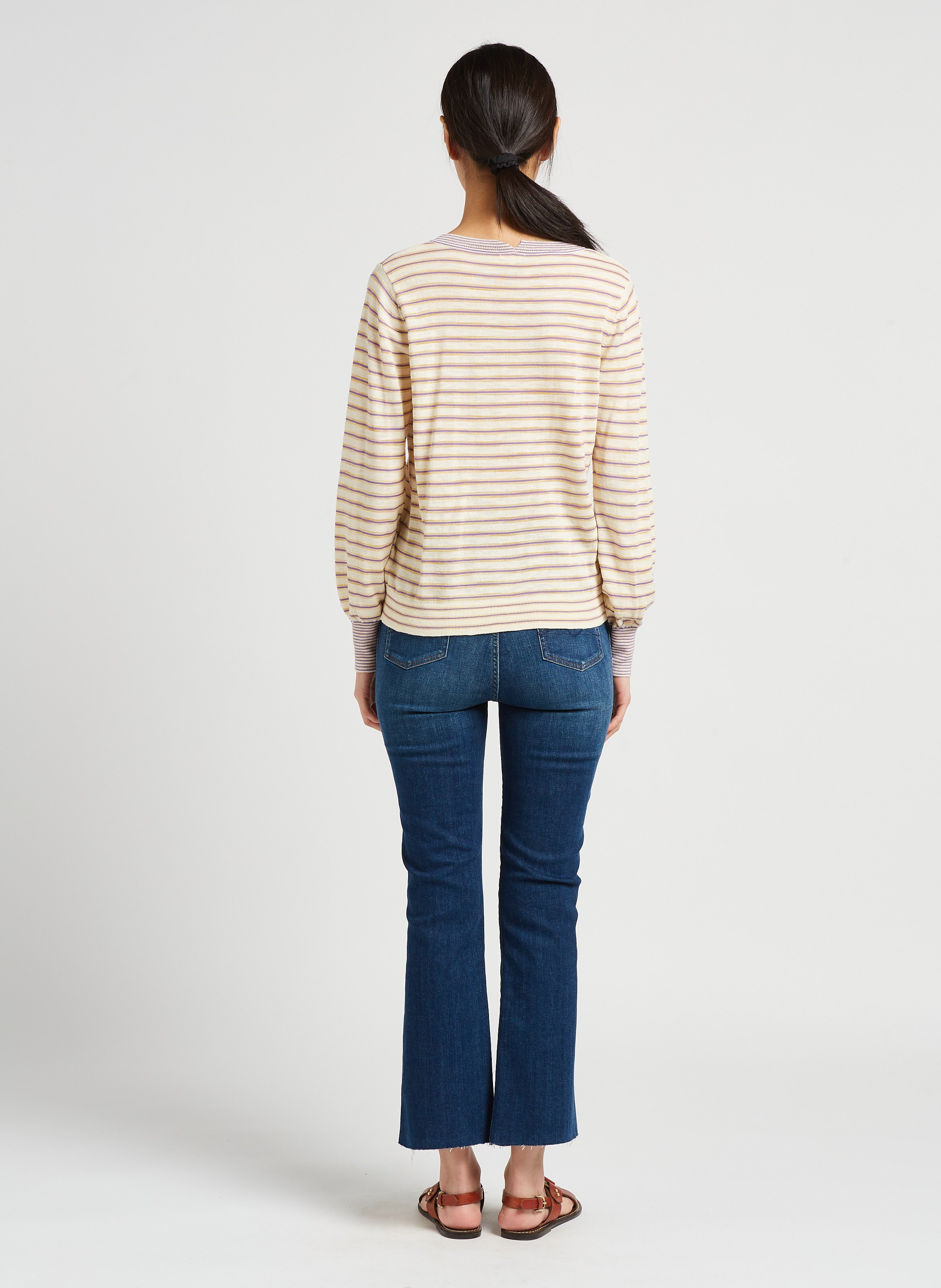 Straight-fit jeans van katoenmix 7 FOR ALL MANKIND Blauw