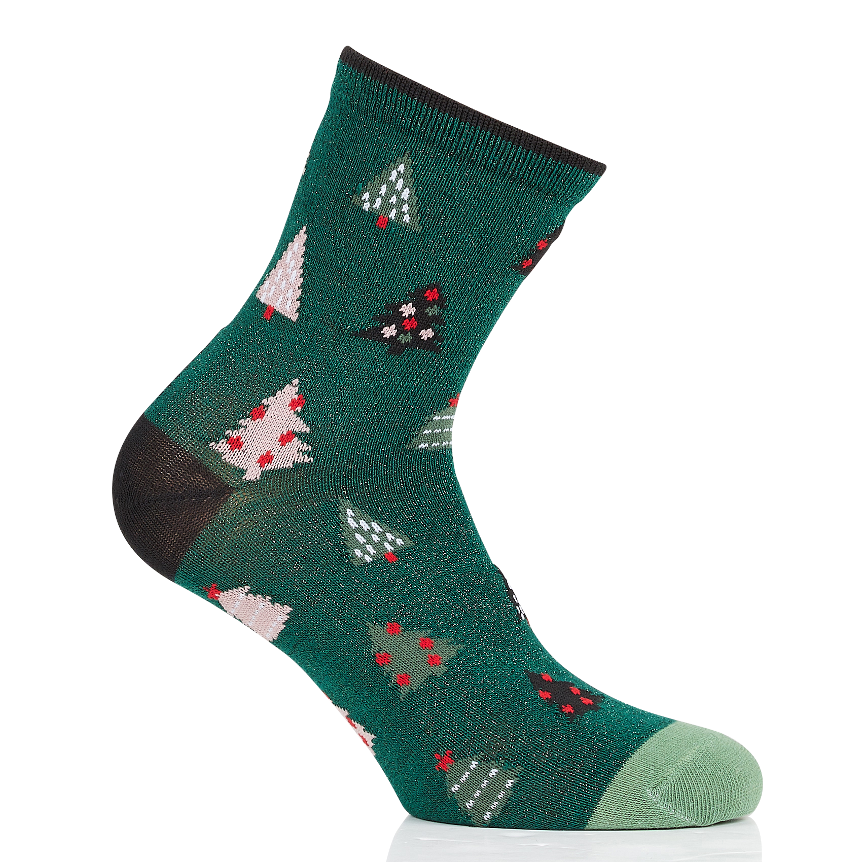 Pack of 4 printed socks PIECES Grey