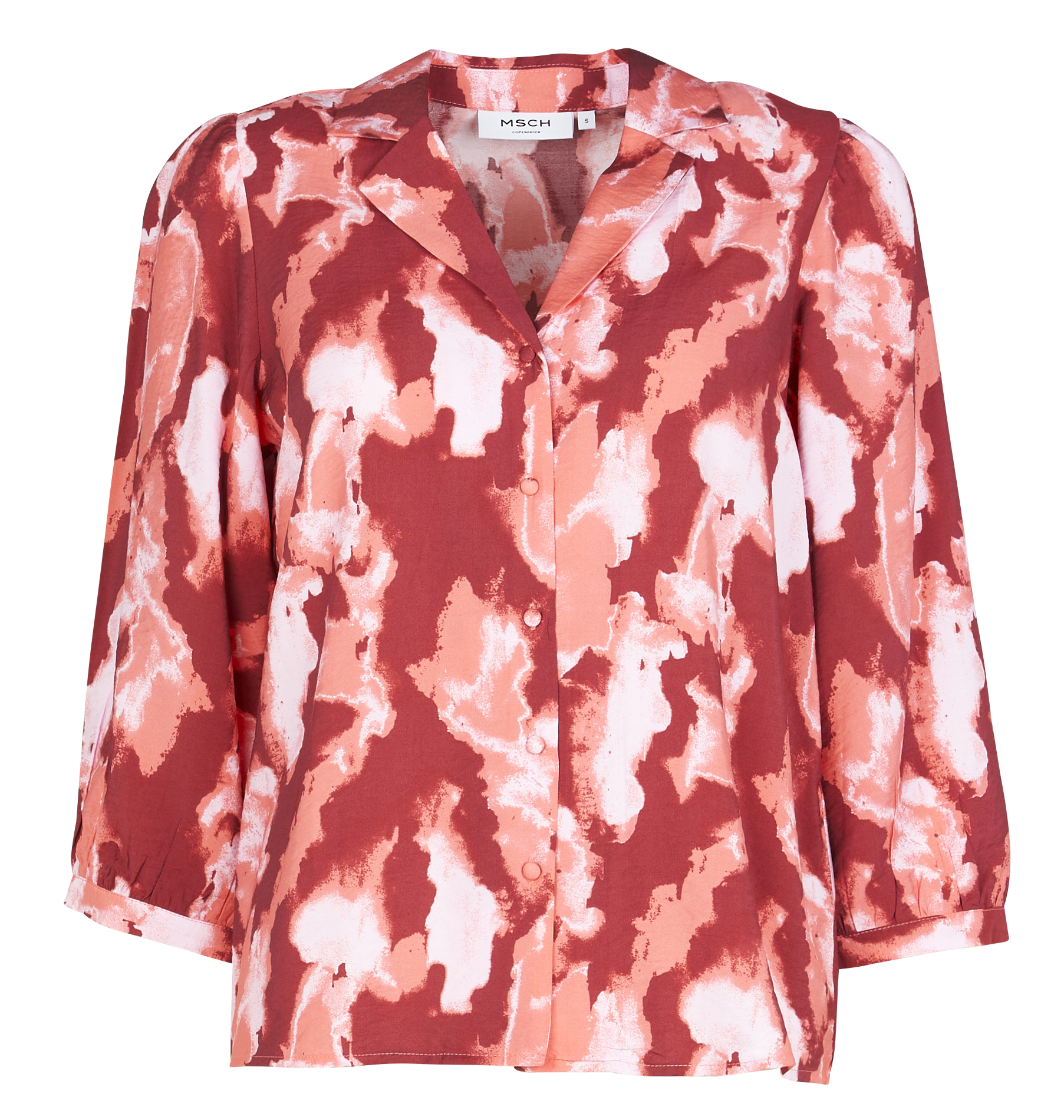 Chemise col classique imprimée  MOSS COPENHAGEN Rouge