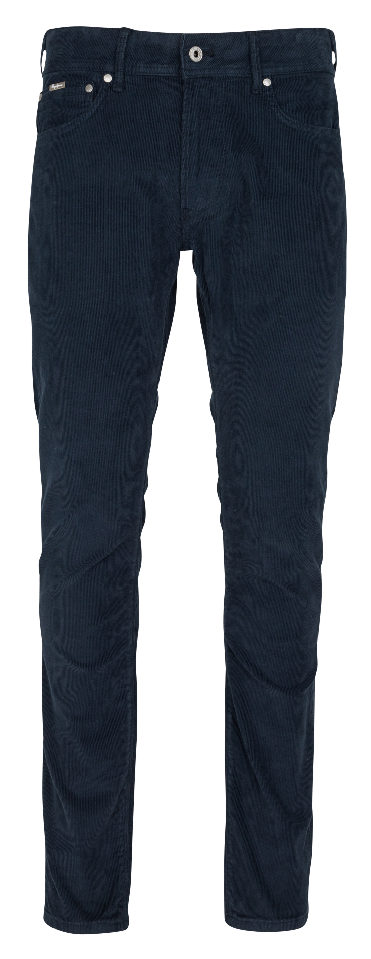 Buy Pepe Jeans Men Navy Blue Harbor Slim Fit Solid Corduroy Trousers -  Trousers for Men 7388513 | Myntra