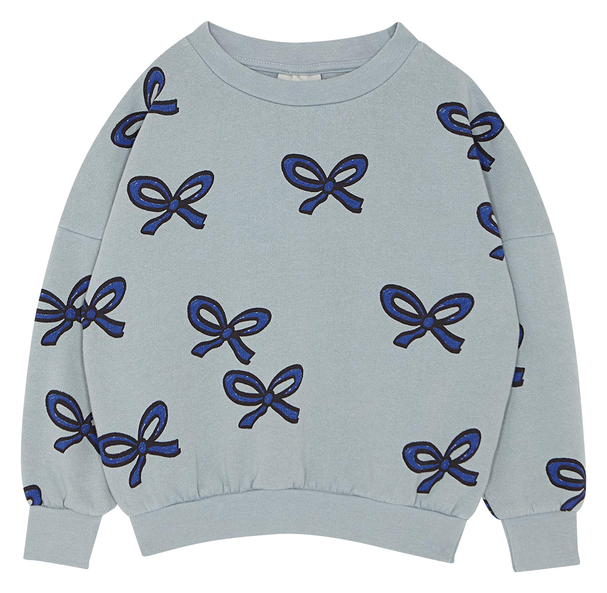 Pull col rond imprimé en coton  THE CAMPAMENTO Bleu