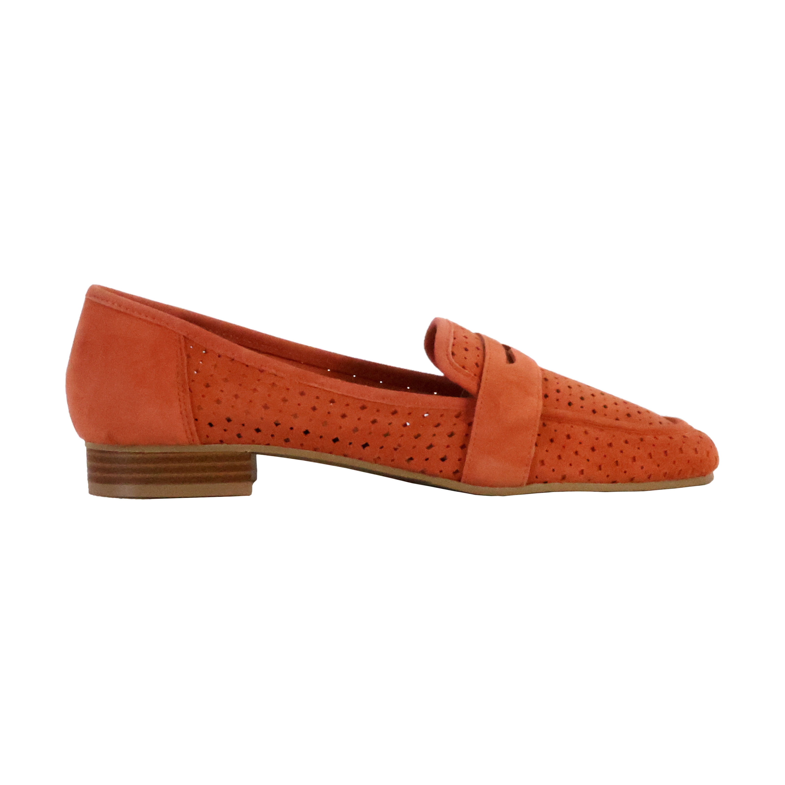Joude leather moccasins EMILIE KARSTON Orange